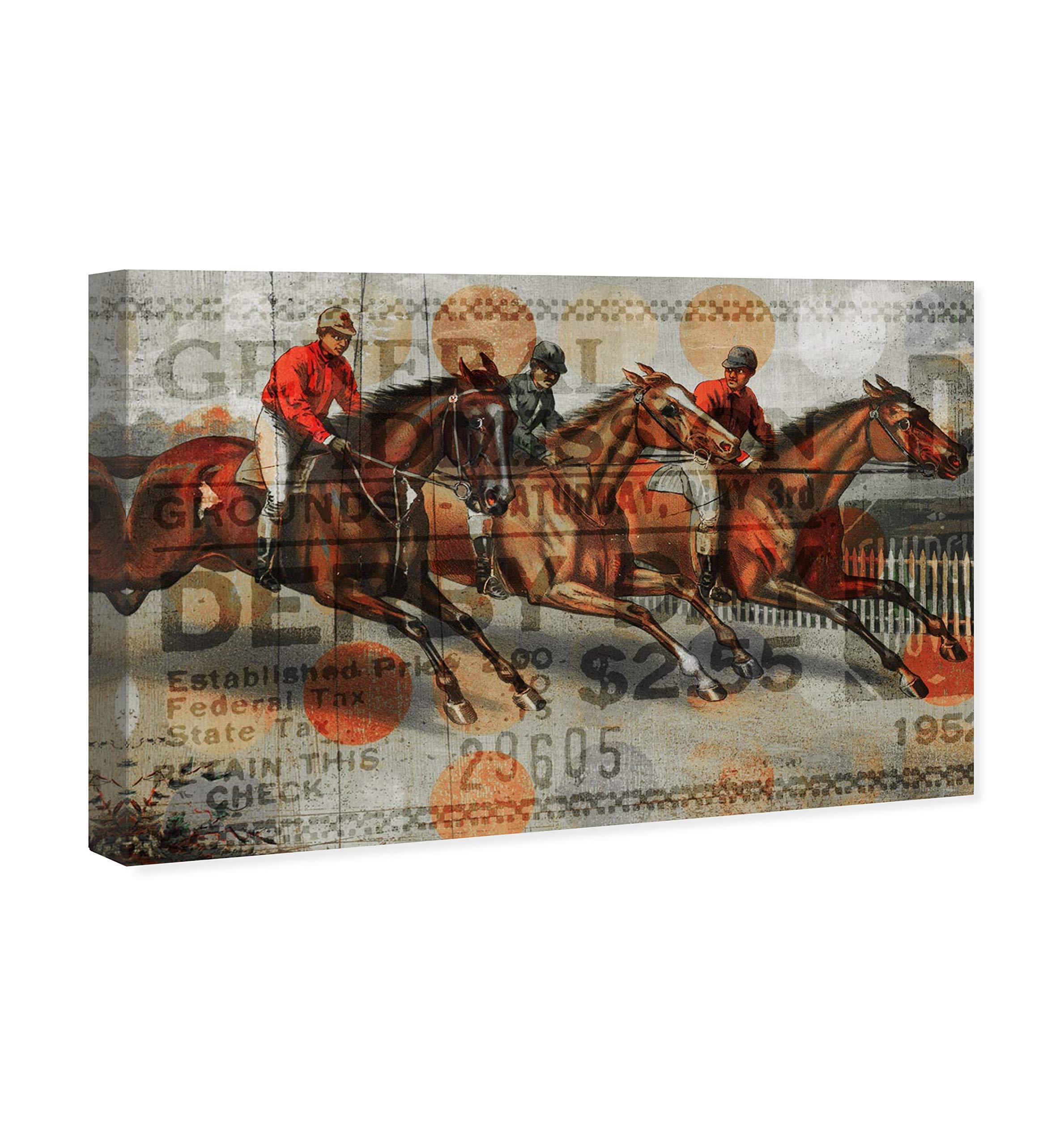 Oliver Gal Artist Co. 'Ticket for The Derby' Animal Wall Art Canvas Print - 15