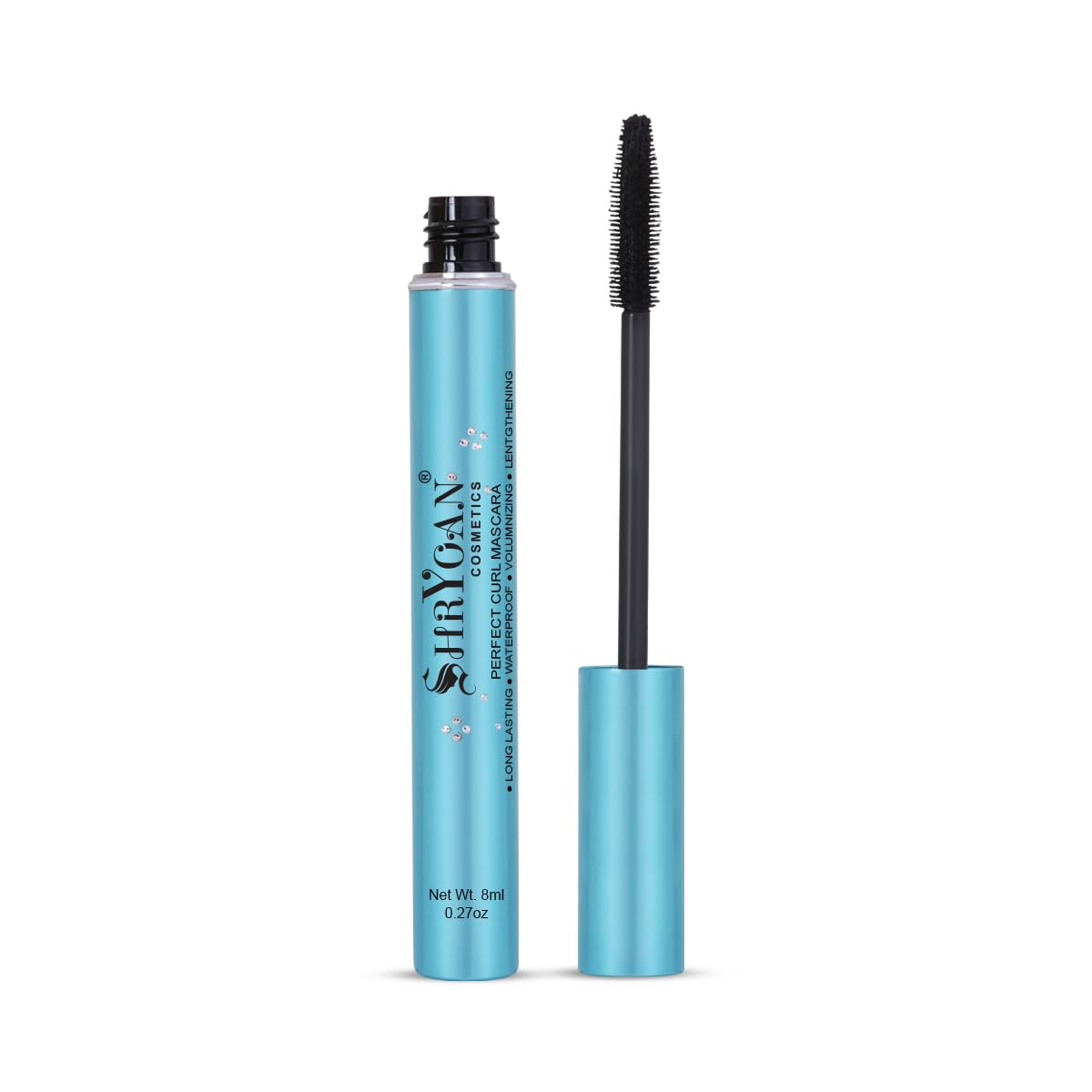 Shryoan Cool as Ice Volumizing Mascara - Waterproof, Smudge Proof, Long Lasting with Matte Finish (8ml, Black) | Perfect for Daytime Wear, Night Out & Special Occasions