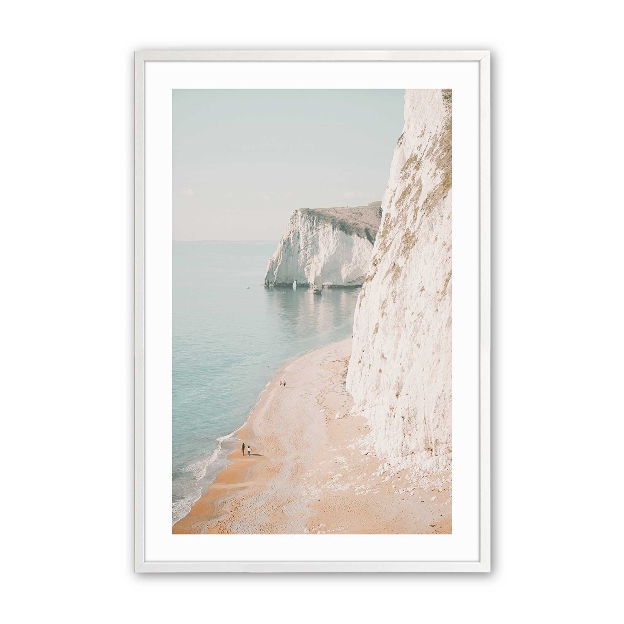 Coastal Cliffside Walk Print - Stunning Beach Landscape Wall Art for Home & Office Decor | Perfect for Living Room, Bedroom, or Gift