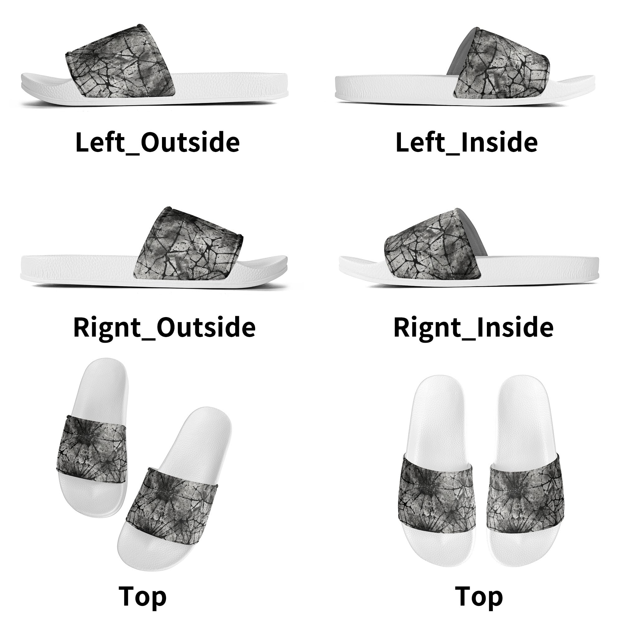 Distressed Men's PVC Sandals - Comfortable & Durable Summer Beach Shoes for Outdoor Walking, Hiking, and Casual Wear