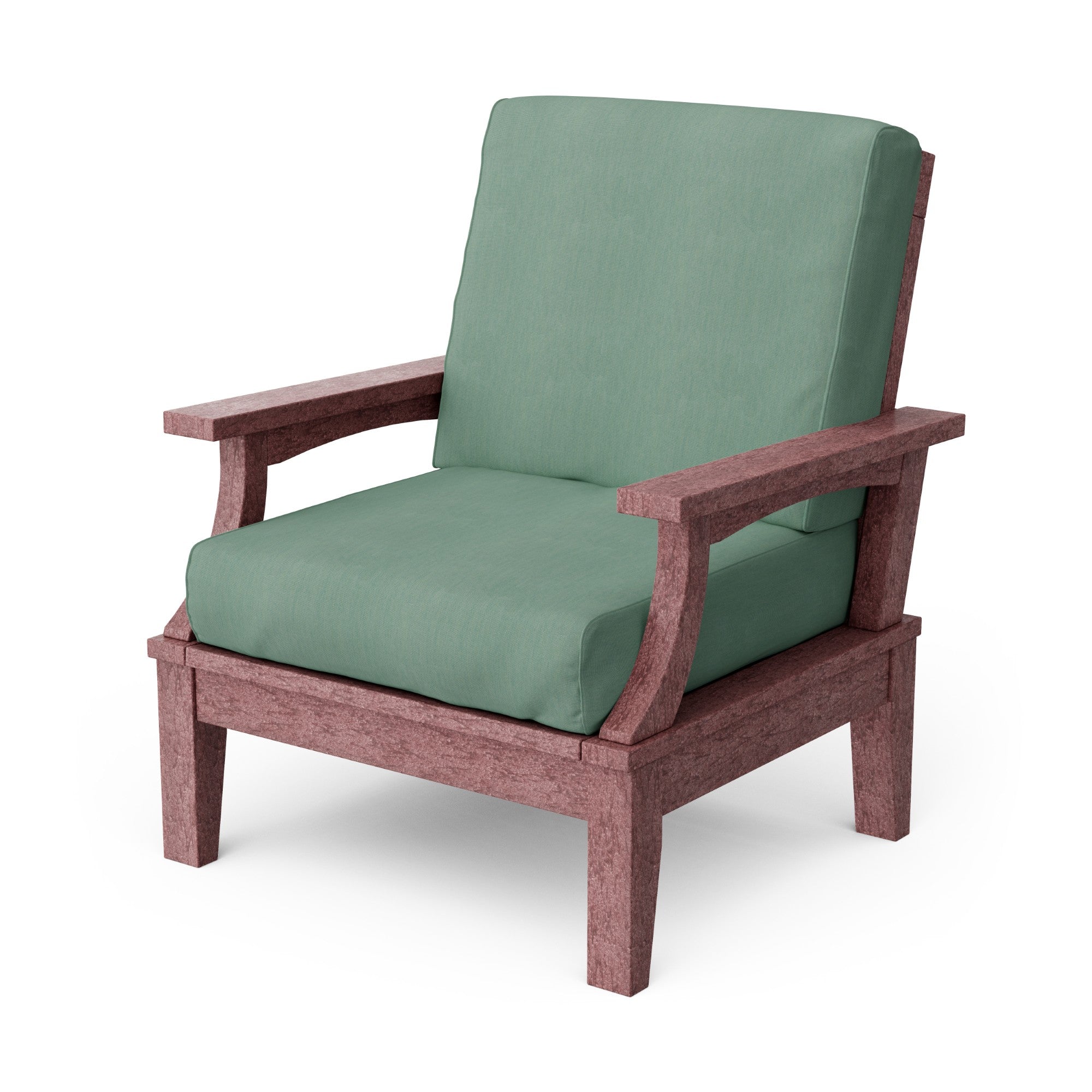 Heritage Deep Seating Patio Chair with Weather-Resistant Cushions - Outdoor Lounge Furniture for Garden, Poolside & Backyard Relaxation