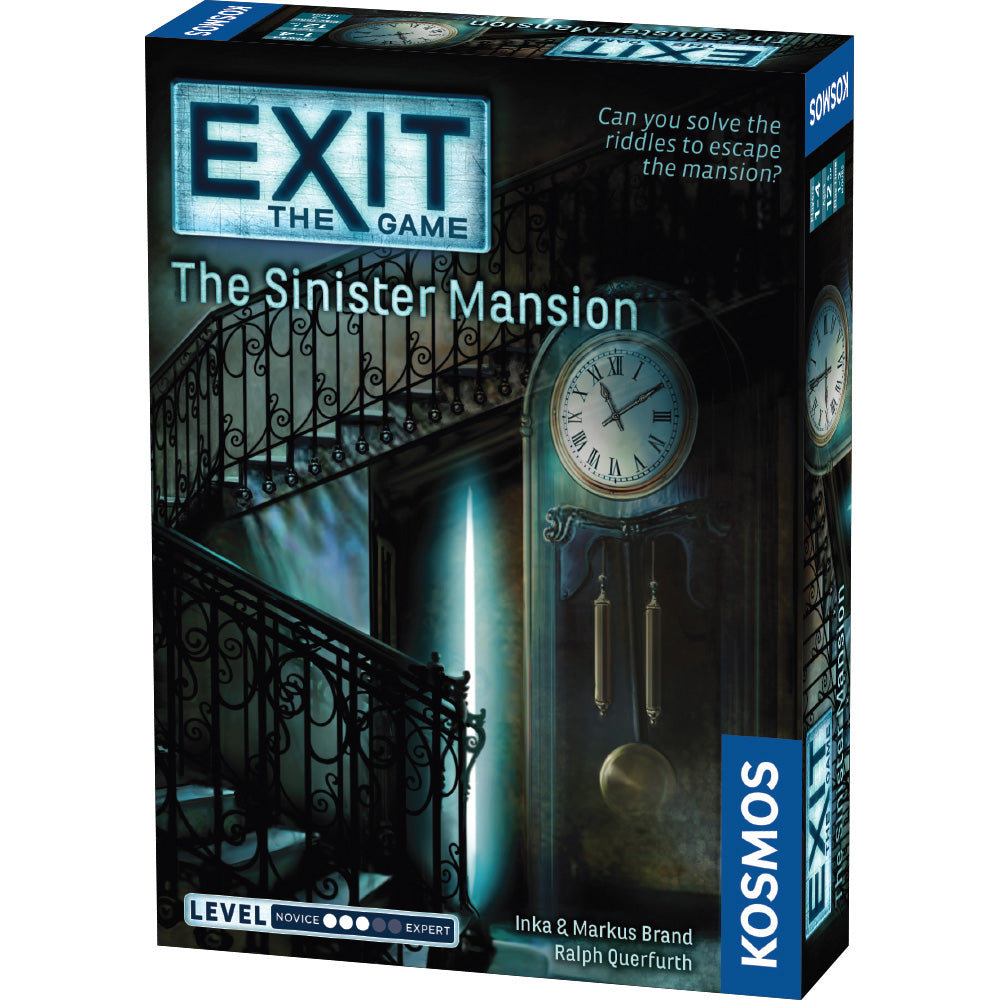 EXIT: The Sinister Mansion - Escape Room Board Game | Horror Adventure Strategy Game for Adults & Teens | Perfect for Game Nights & Halloween Parties