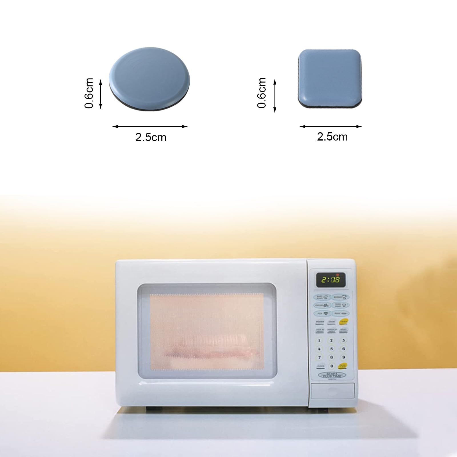 12 Pcs Self-Adhesive Appliance Sliders for Kitchen - Coffee Makers, Blenders, Air Fryers