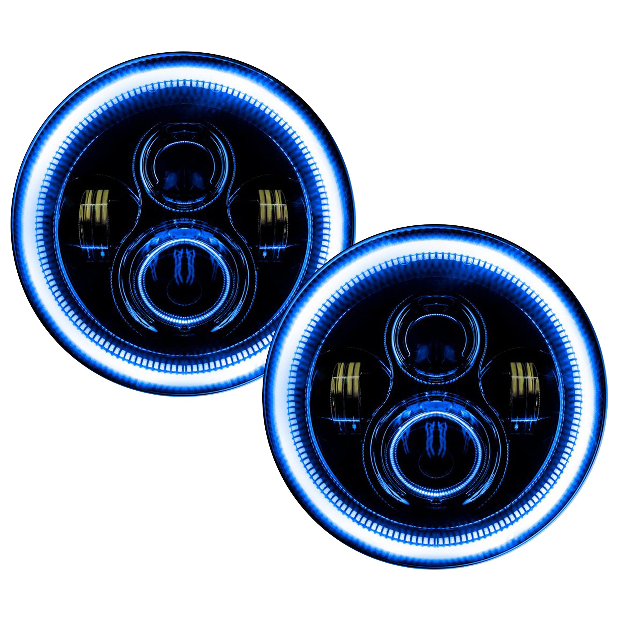 ORACLE LIGHTING 4,800 Lumen LED Halo Headlights – Blue 7