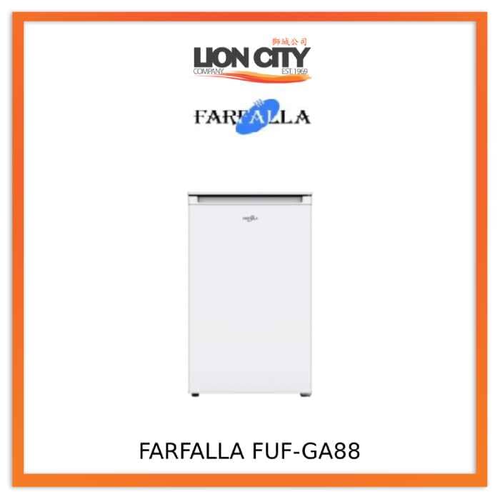 Farfalla FUF GA88 Upright Freezer - Energy Efficient Compact Deep Freezer for Home, Garage & Restaurant Use - Perfect for Frozen Food Storage & Organization