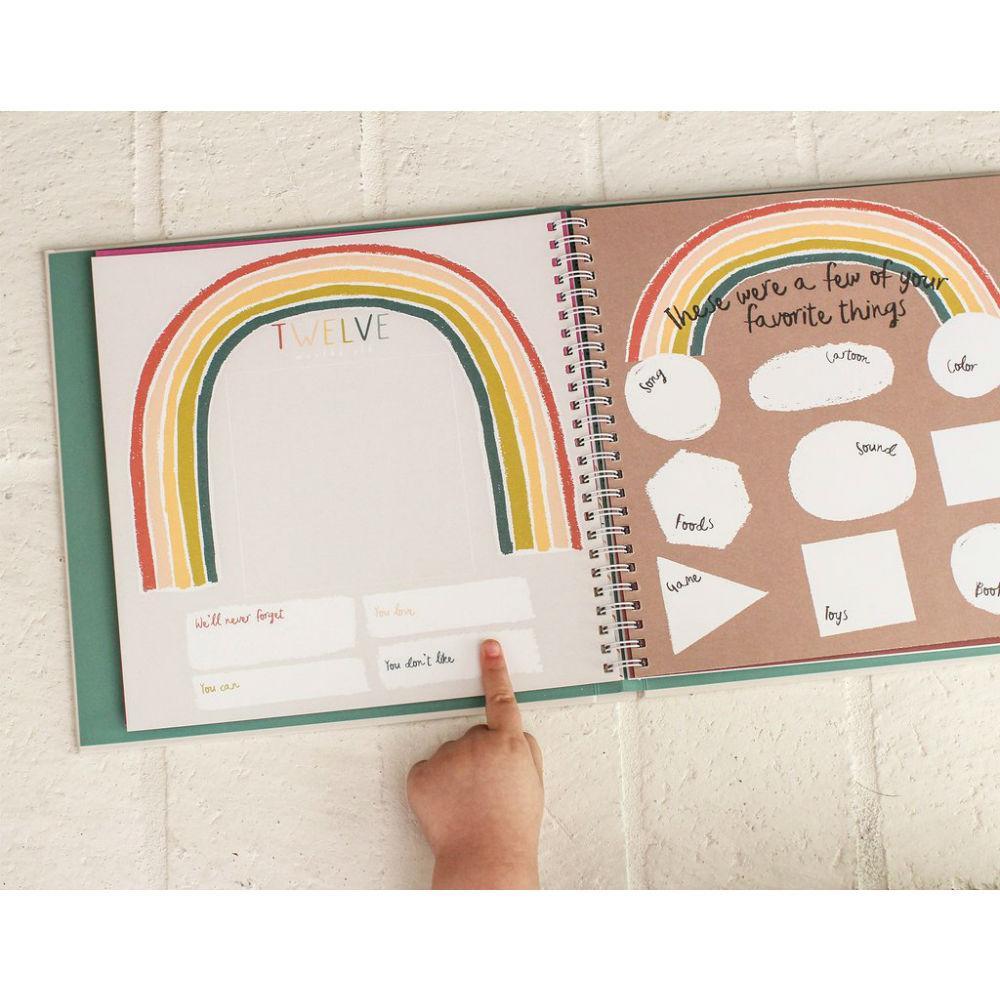 Lucy Darling Memory Book - Little Rainbow Baby Keepsake Journal for Newborns & Parents | Perfect for Baby Showers, First Year Milestones, and Cherished Family Memories