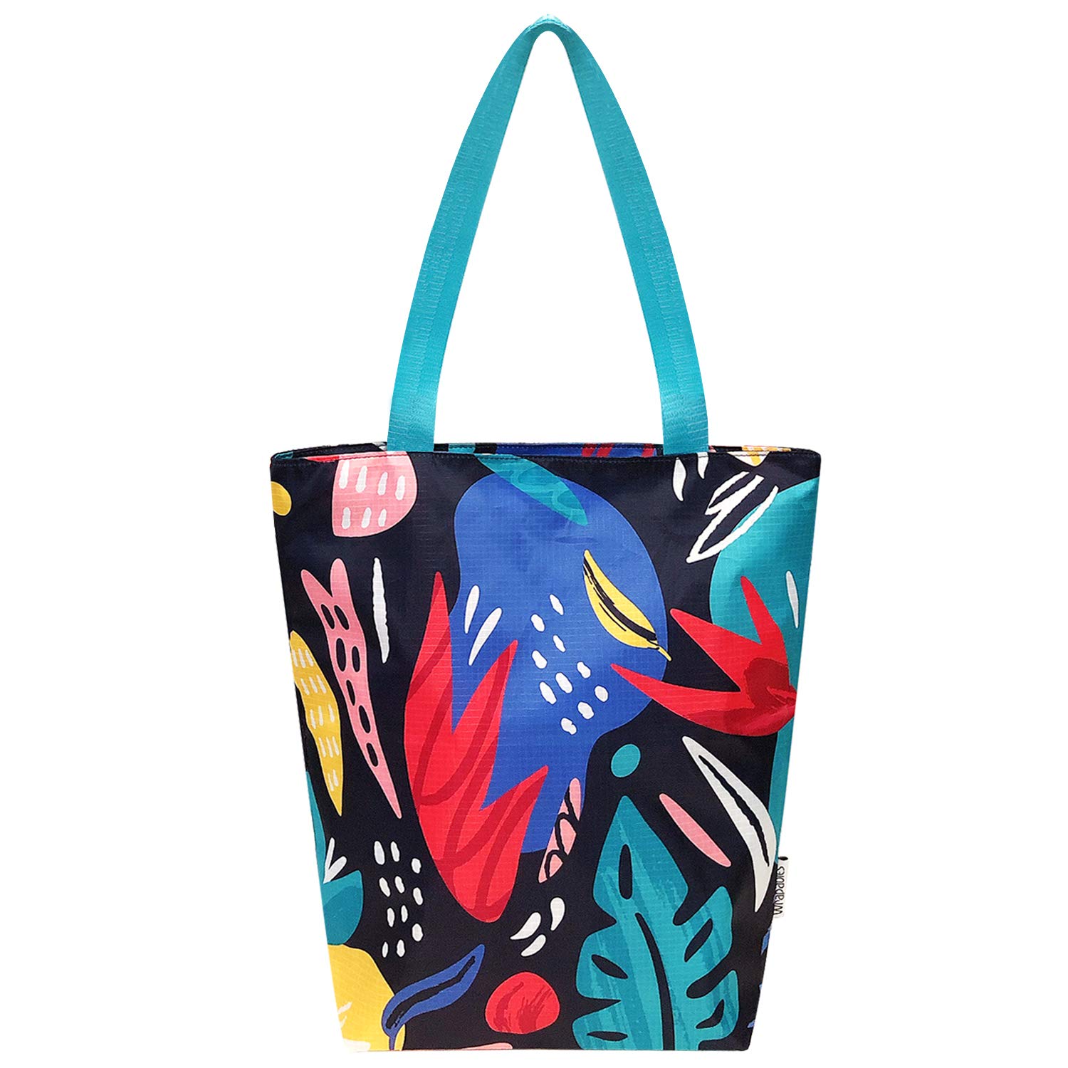 Allydrew Foldable Lightweight Tote Bag - Durable Ripstop Polyester Reusable Shopping Bag for Women & Men - Perfect for Travel, Gym, Beach, Work & Everyday Use