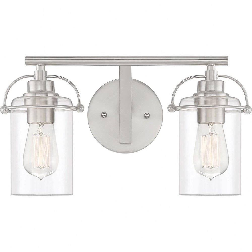 2-Light Bathroom Vanity Light Fixture 8.75