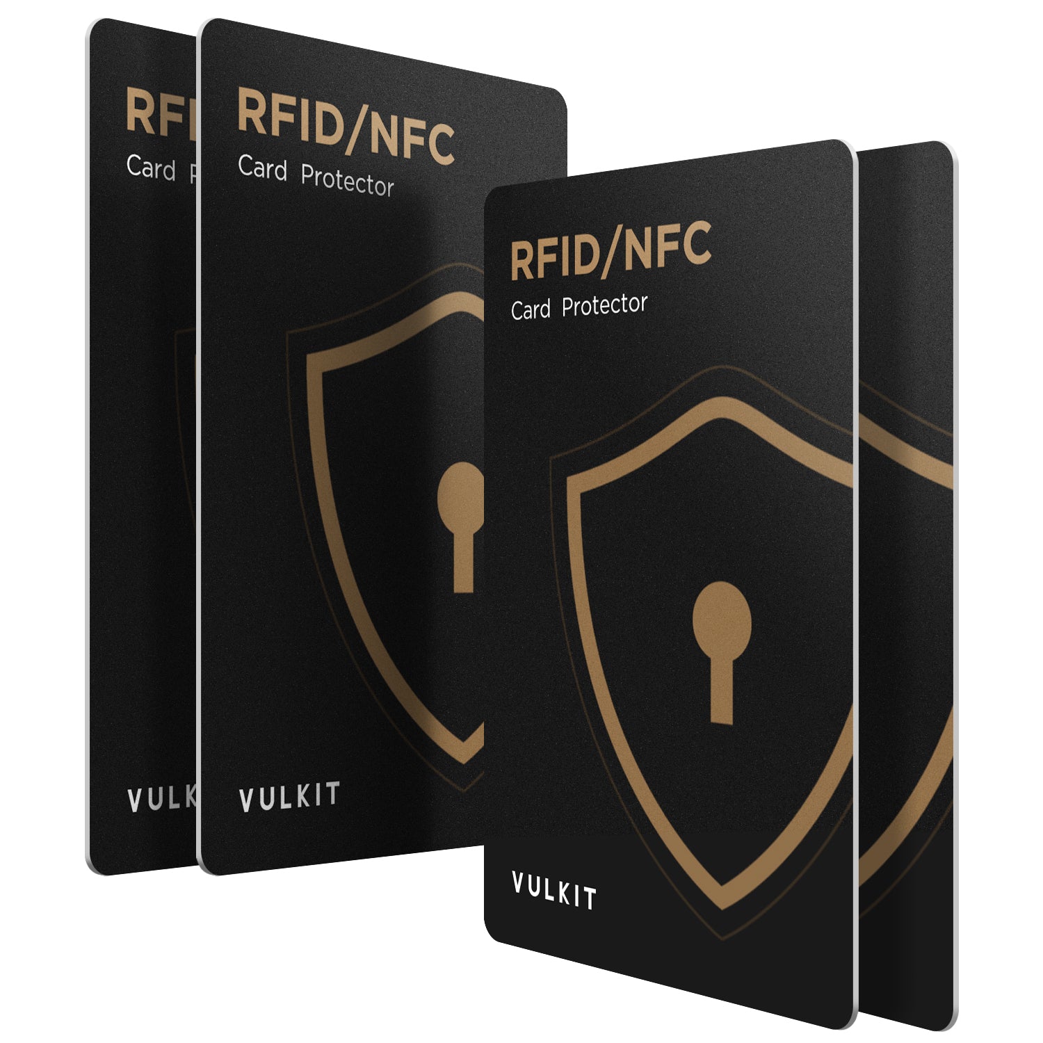 VCP100 RFID Blocking Cards - 2 Pack / 4 Pack - Protect Credit Cards from Electronic Theft - Perfect for Travel, Wallets & Everyday Security