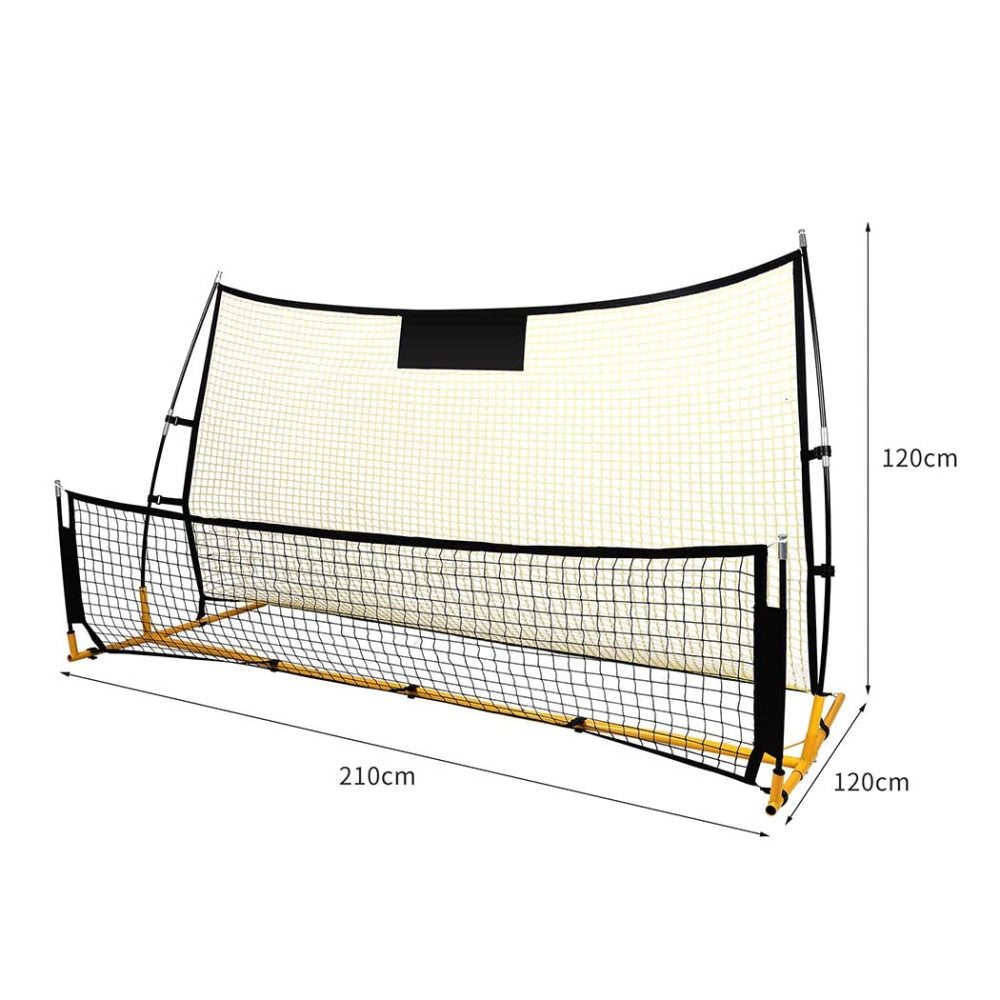 Centra Portable Soccer Rebounder Net - Adjustable Football Training Aid for Solo Practice, Passing & Volley Drills - Perfect for Backyard, Park & Field Training Sessions