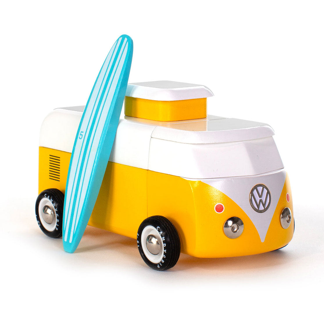Americana Collection VW Beach Bus - Vintage Volkswagen Camper Van Toy for Collectors & Decor - Perfect for Home, Office & Beach-Themed Parties