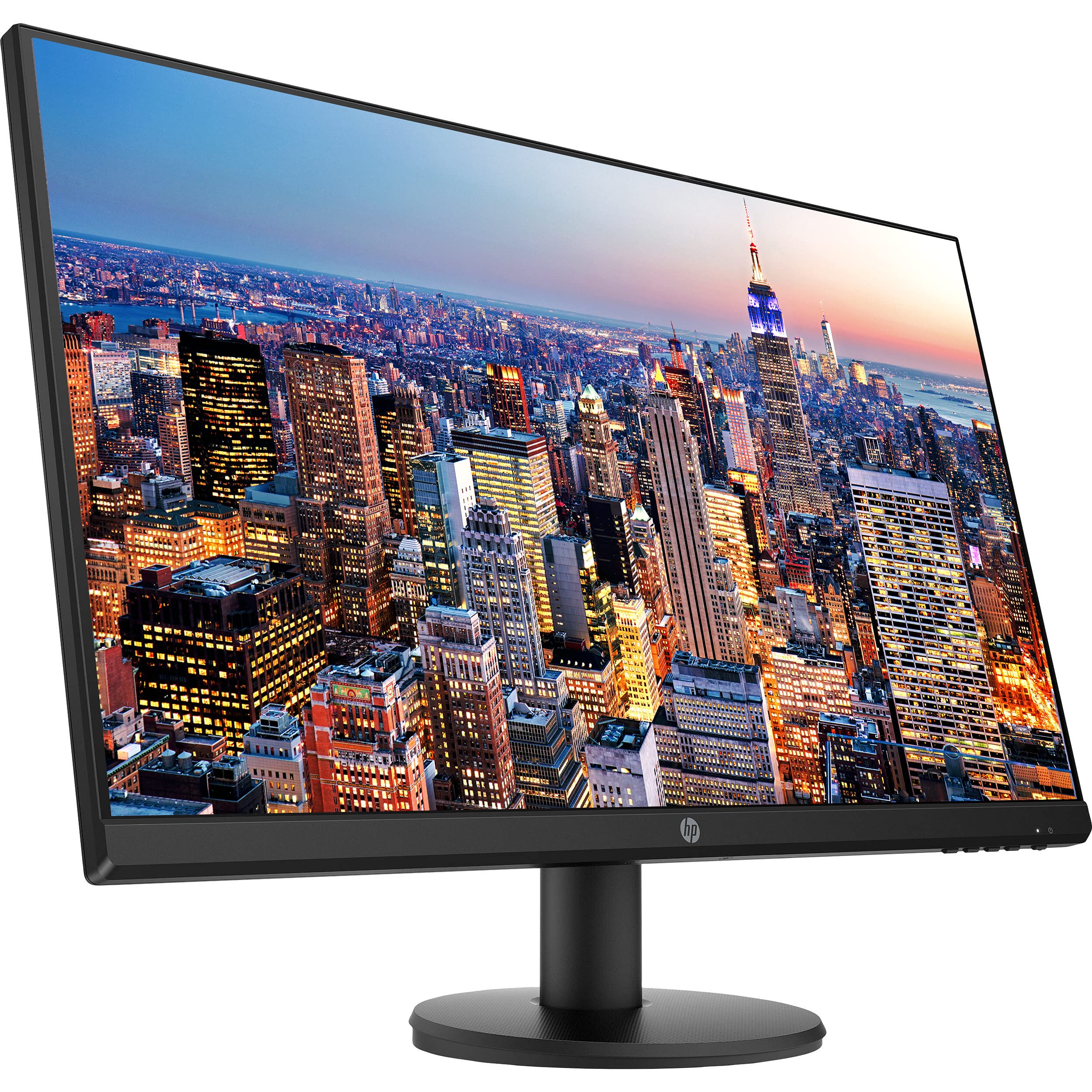 HP P27v G4 27 Inch Full HD 1080p IPS LED Monitor with HDMI & VGA Ports - Includes Wireless Keyboard Mouse Combo & Gel Mouse Pad - Perfect for Home Office, Gaming, and Workstations