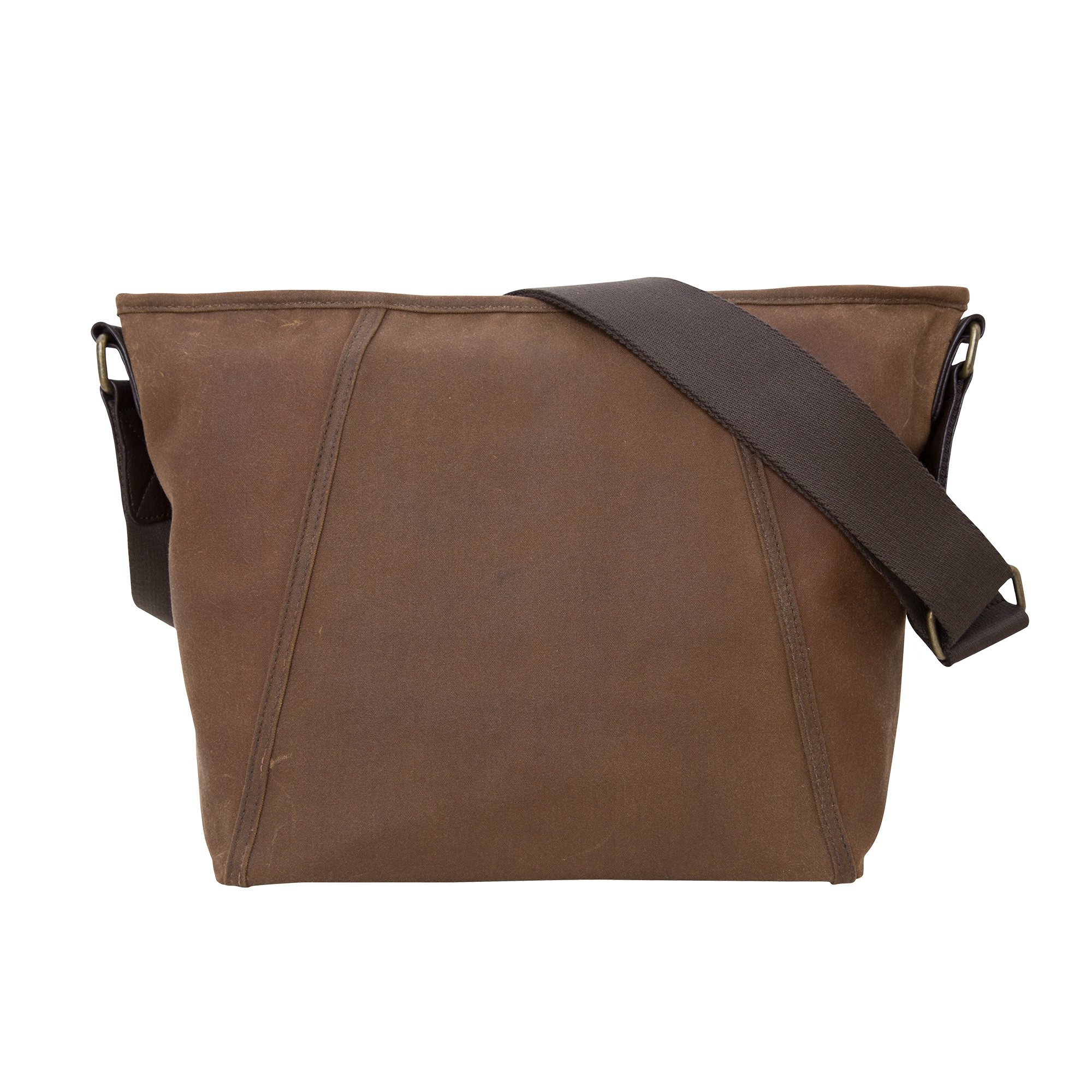 Premium Waxed Lincoln Messenger Bag - Durable Field Tan Leather Crossbody Satchel for Men & Women | Perfect for Work, Travel & Everyday Carry