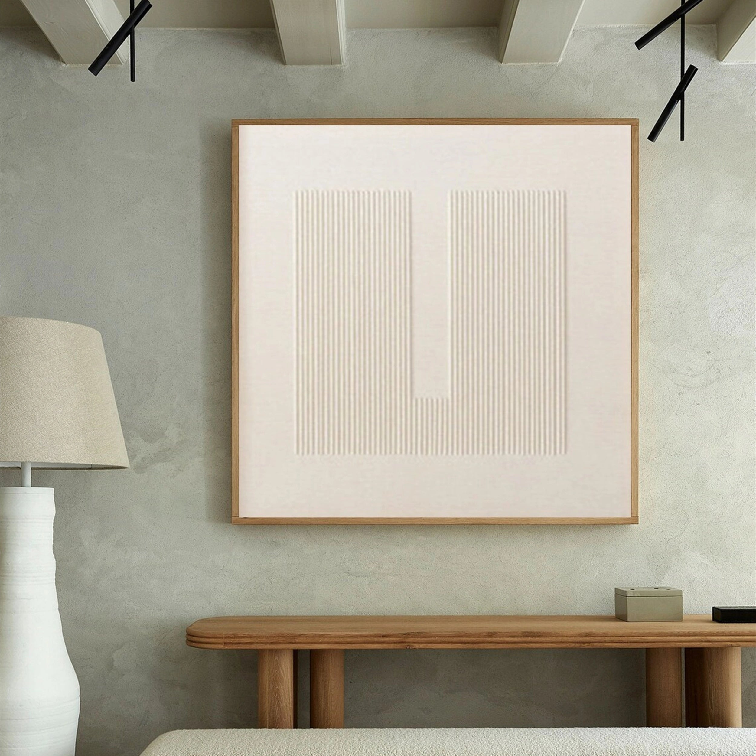 Beige & Brown Abstract Wall Art Print #BB070 - Modern Home Decor for Living Room, Bedroom & Office