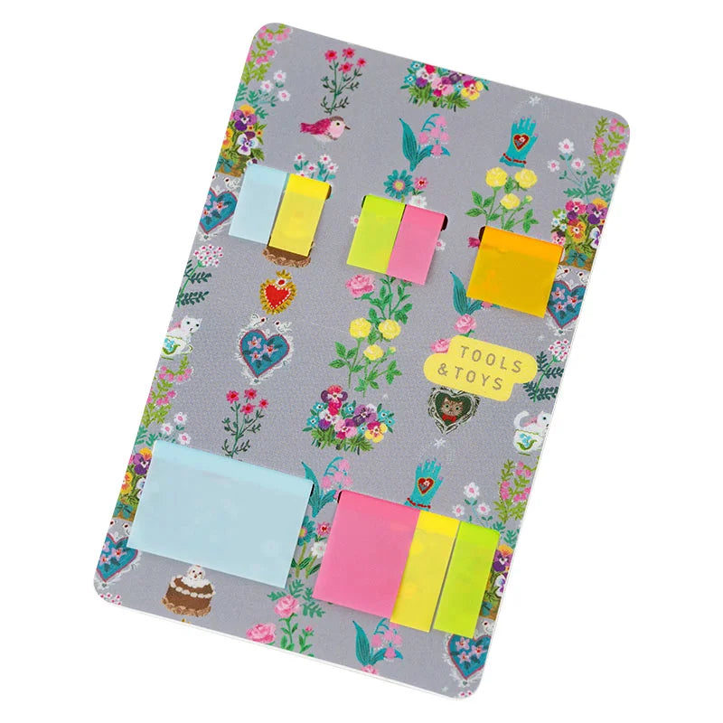 Yumi Kitagishi Hobonichi Translucent Sticky Notes - Beautiful Wallpaper Design for 2025 Planners & Journals | Perfect for Bullet Journaling, Scrapbooking & Office Organization