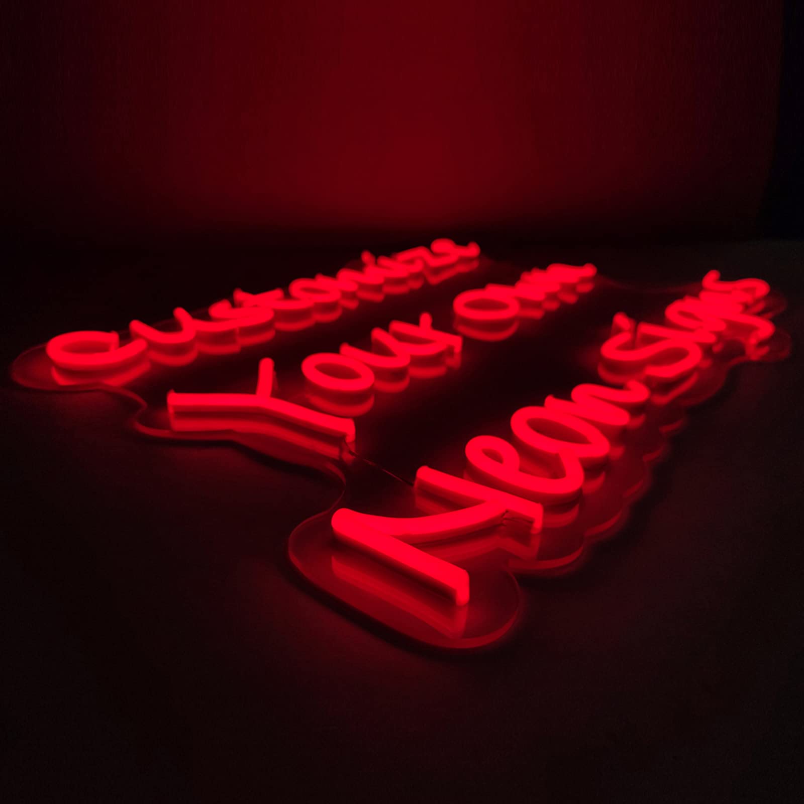 Customizable LED Neon Signs - Personalized Wall Decor for Home, Office, Bar & Restaurant (10 Inch) - Perfect for Advertising, Business Branding & Unique Gift Ideas - Create Stunning Neon Glow for Weddings, Events & Retail Displays