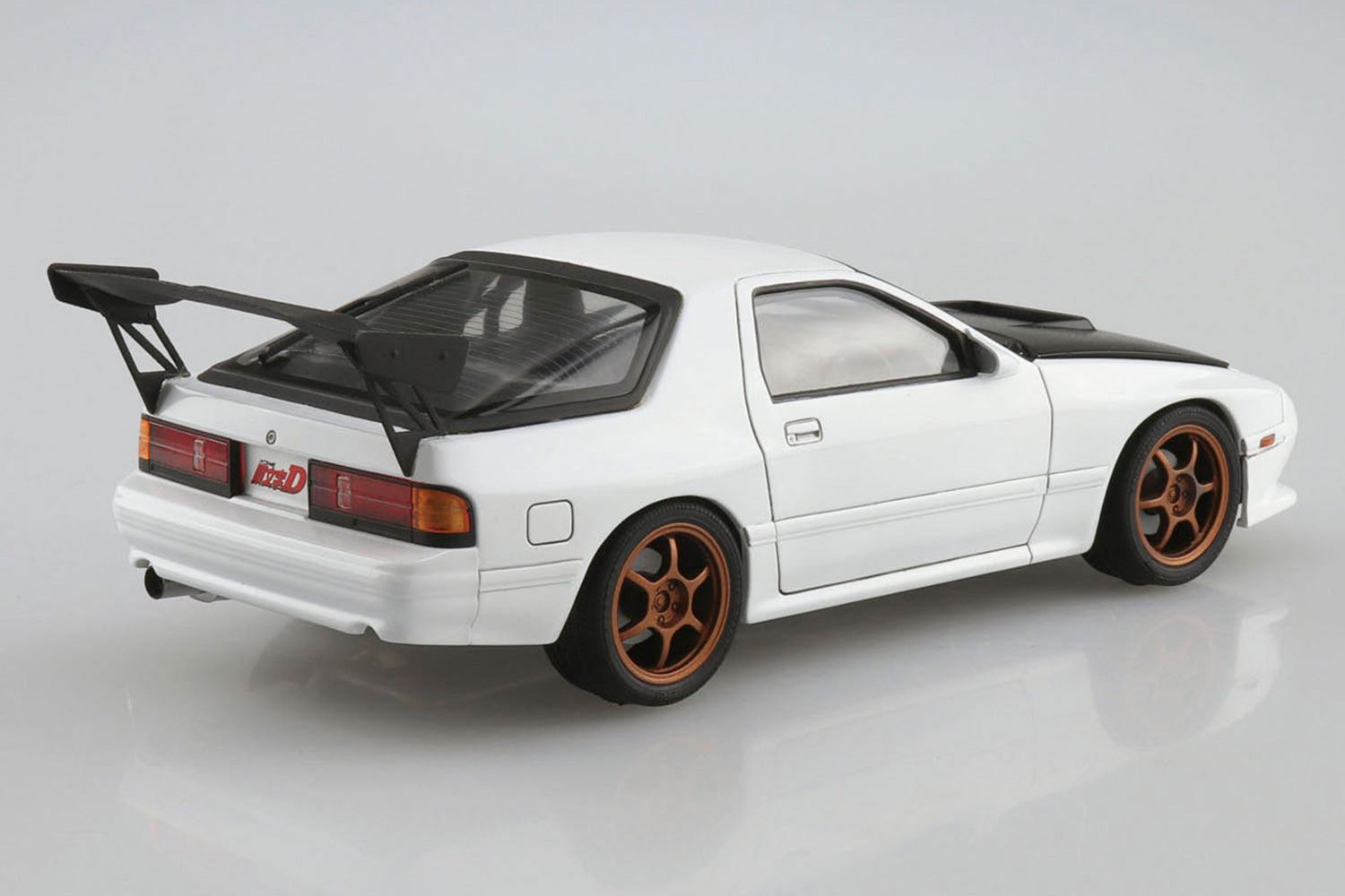 Aoshima 1/24 Scale Initial D Takahashi Ryosuke FC3S RX-7 Hakone Battle Version Model Kit - Perfect for Anime Fans & Car Enthusiasts, Great for Display & Collecting
