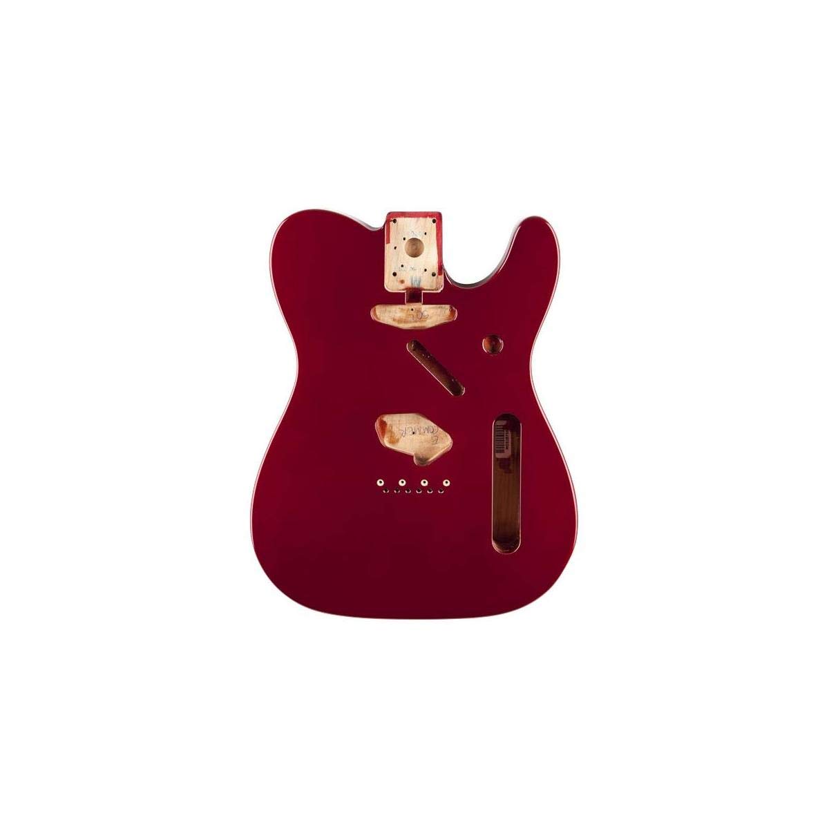 Fender Alder Telecaster Guitar Body - Vintage Bridge Routing - Candy Apple Red Finish - Perfect for DIY Guitar Builds & Custom Upgrades
