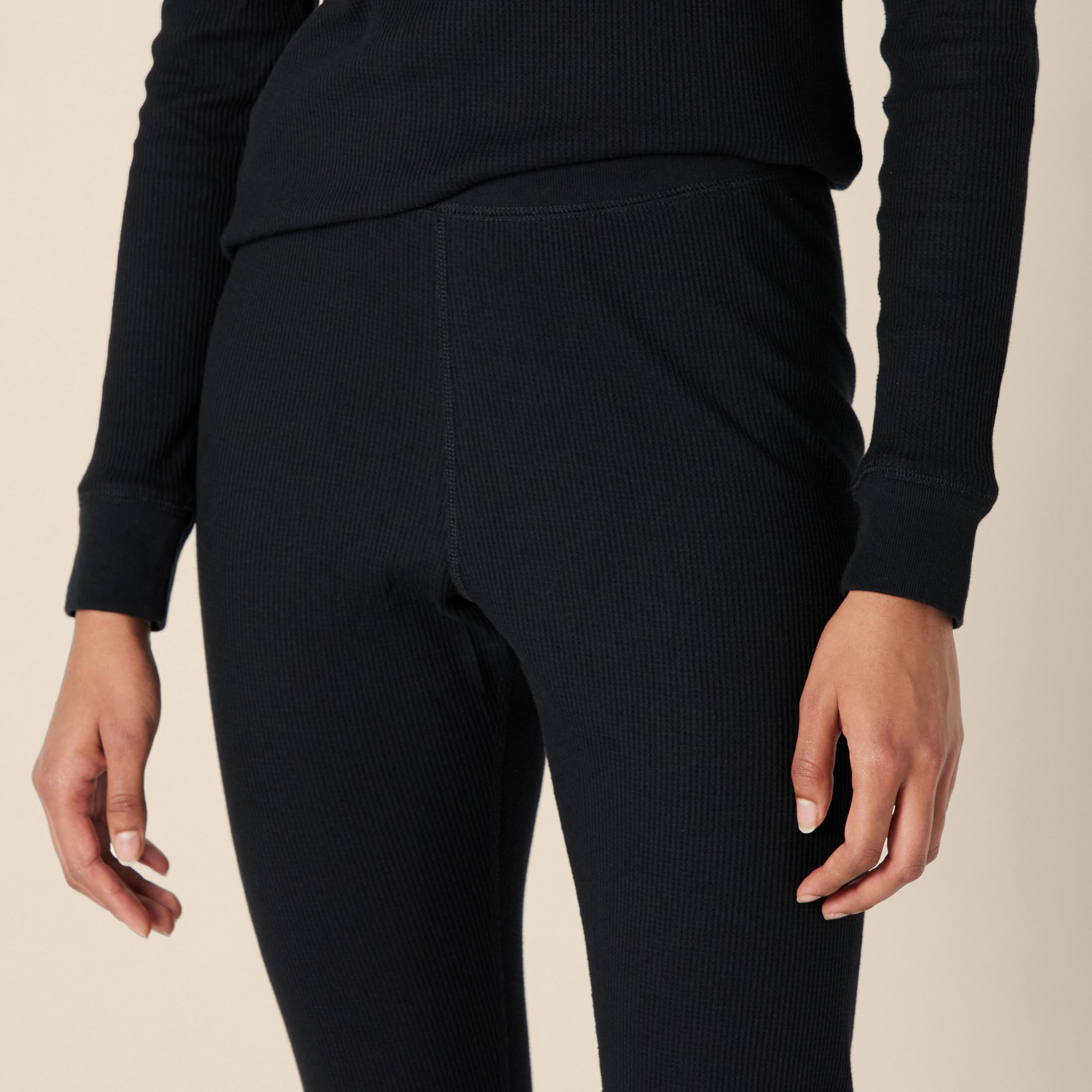 Amazon Essentials Women's Waffle Knit Snug Fit Pajama Set - Soft & Comfortable Sleepwear for Lounge & Relaxation at Home