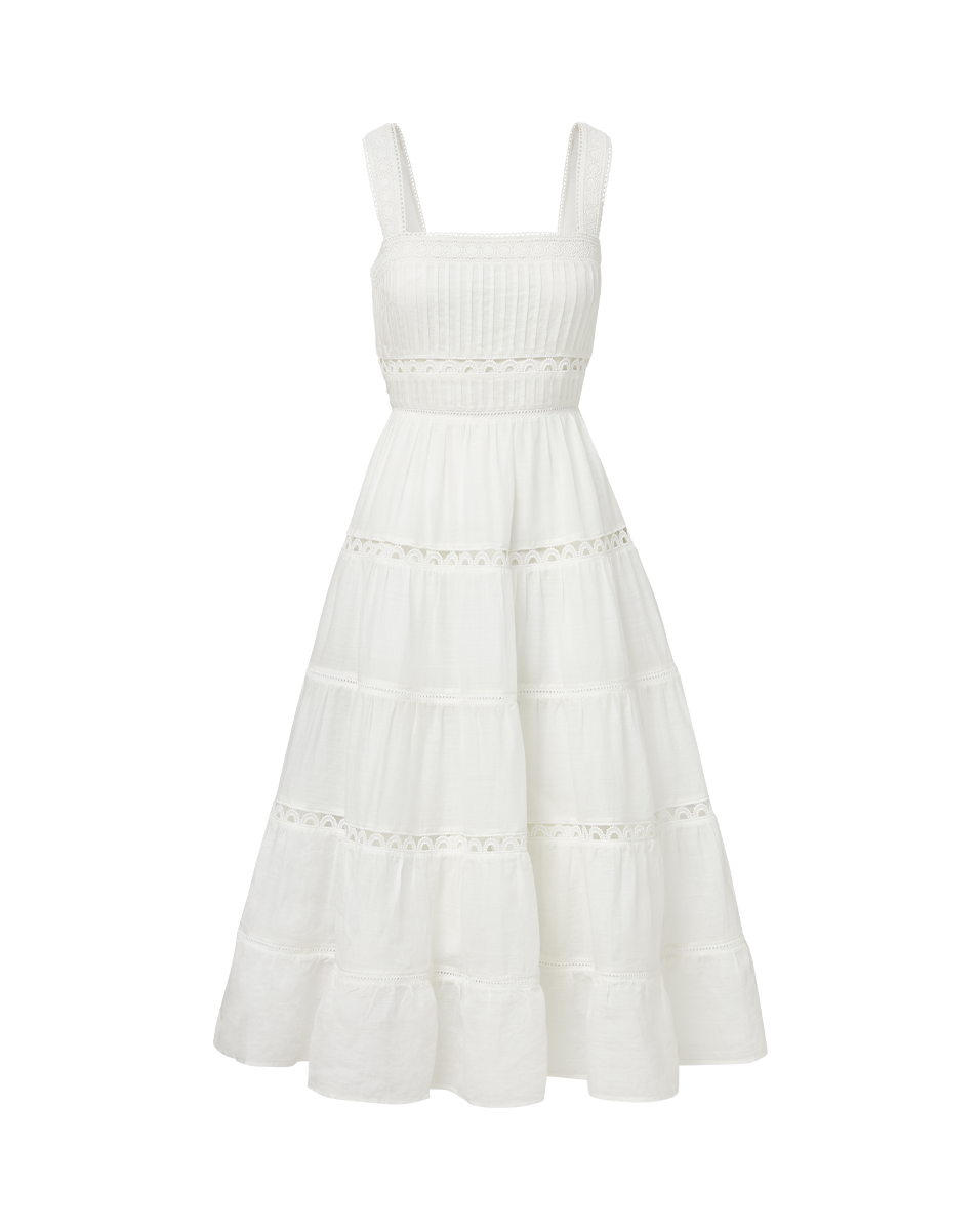Lucien Dress Off White - Elegant Women's Party Dress for Weddings, Cocktails & Special Occasions