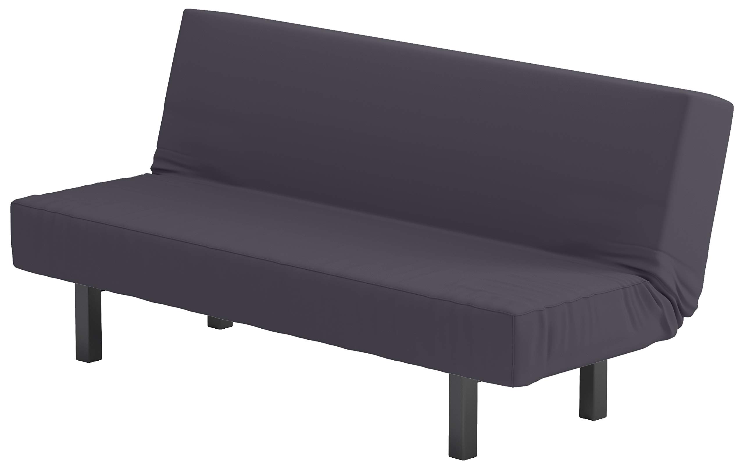 Balkarp Sofa Bed Cover Replacement - 190cm Wide Cotton Slipcover for IKEA Futon (Dark Gray) | Durable & Breathable Fabric | Perfect for Living Rooms, Guest Rooms & Small Spaces