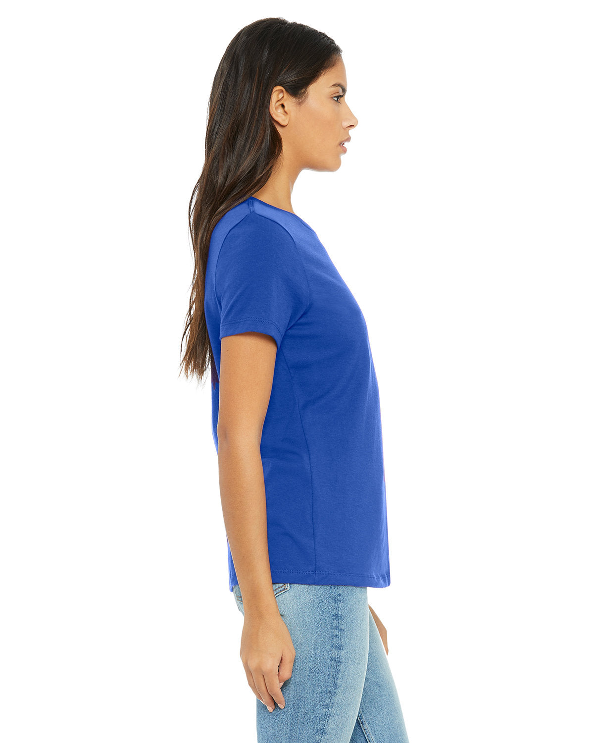 Bella + Canvas B6400 Women's Relaxed Fit Jersey Short Sleeve T-Shirt - Soft Comfortable Casual Tee for Everyday Wear, Workout, and Lounge