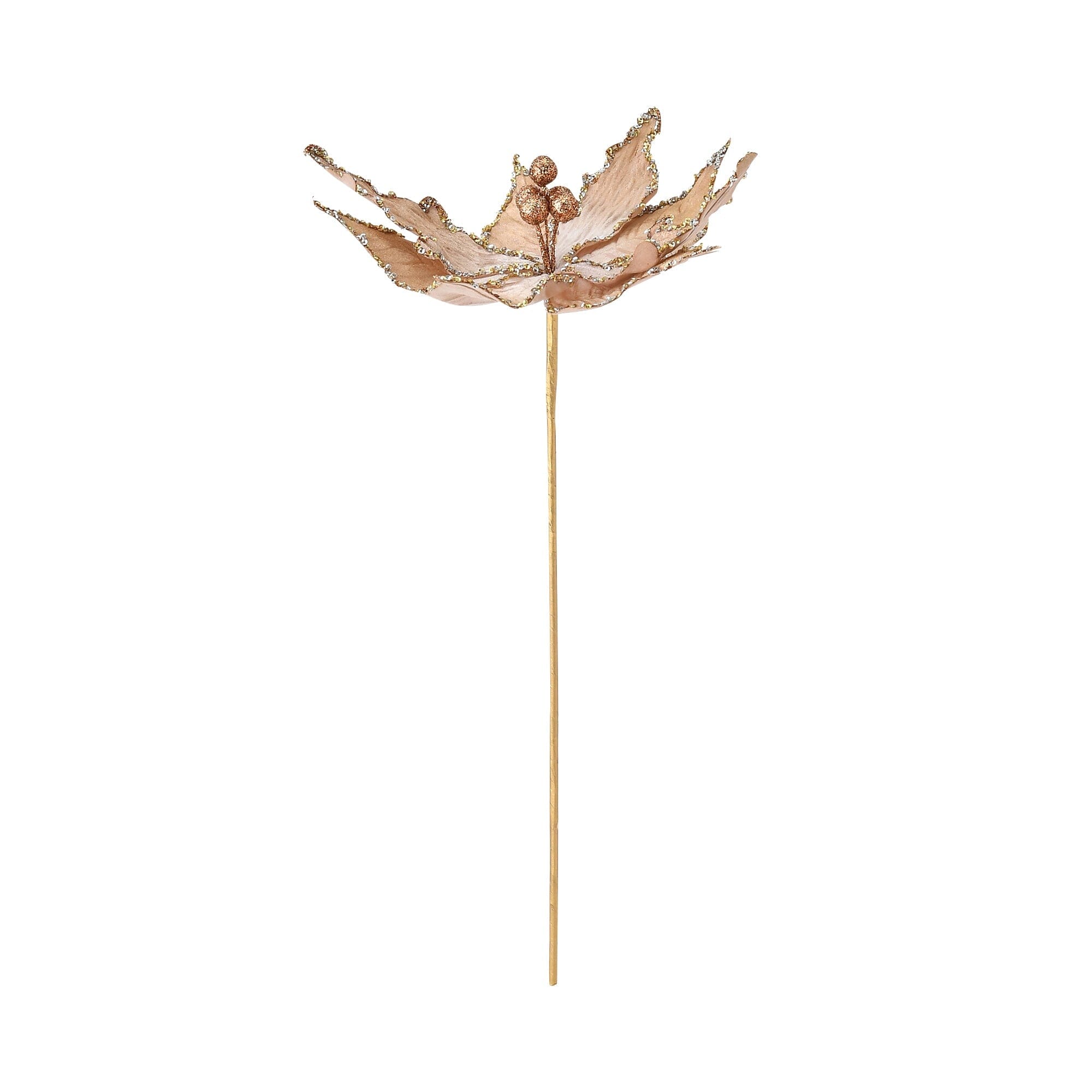 Velvet Flower Copper Artificial Plants - Realistic Home Decor for Living Room, Bedroom, Office & Wedding Centerpieces