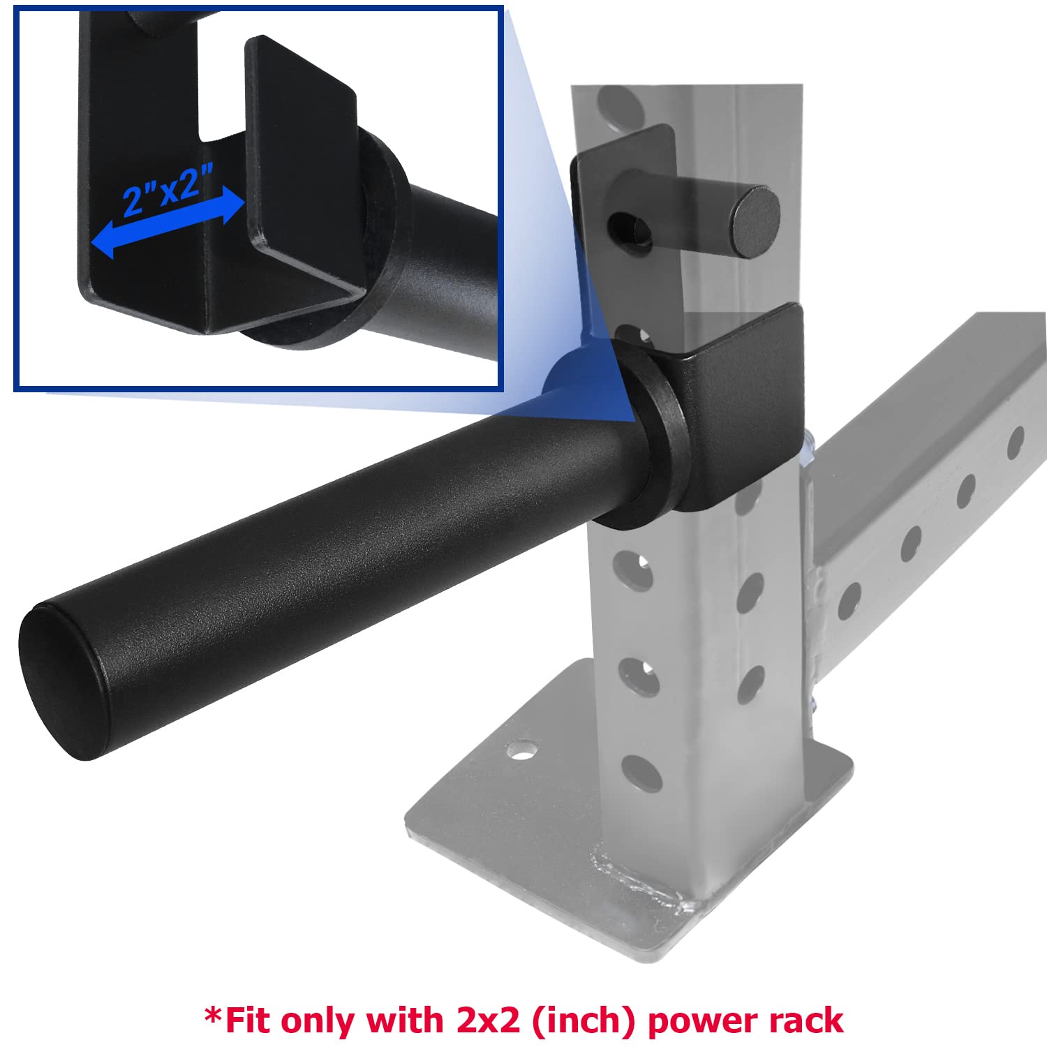 A2ZCARE Weight Plate Holder Attachment for Power Cage Rack - Olympic Weight Plate Storage Organizer (Fits 2-inch Plates) - Perfect for Home Gym & CrossFit Training