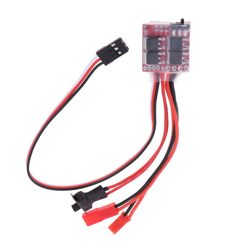 Deevoka 0A 2 ESC Electric Speed Controller for 1/16 & 1/10 Scale RC Cars - Perfect for Off-Road Racing and DIY RC Vehicle Upgrades