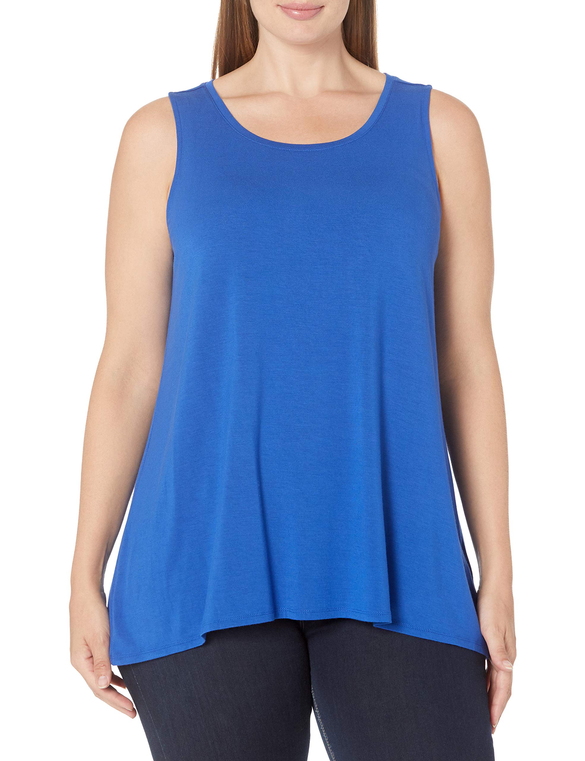 Amazon Essentials Women's Swing Tank Top - Plus Size Casual Summer T-Shirt for Women | Perfect for Yoga, Beach, Lounge & Everyday Wear
