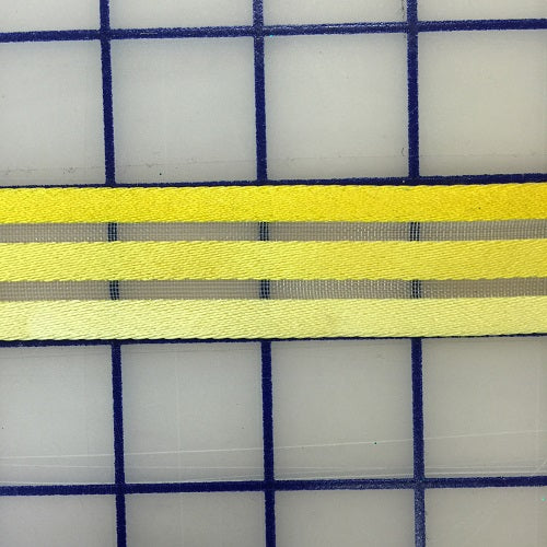 1 Inch Ombre Yellow Horsehair Ribbon for DIY Crafts, Wedding Decorations & Gift Wrapping - Premium Quality Decorative Ribbon for Hair Bows, Scrapbooking & Party Favors
