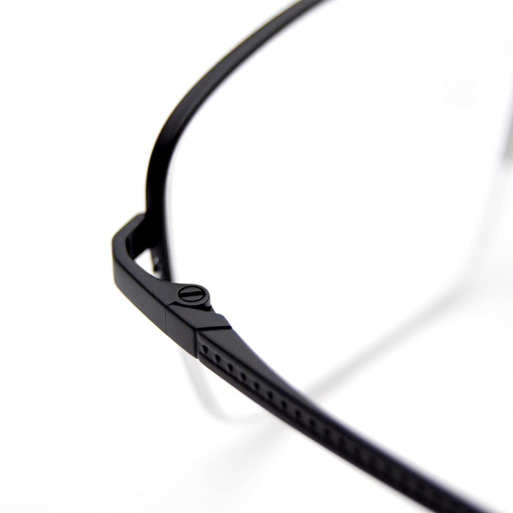 Premium Titanium Blue Light Blocking Glasses - Anti Eyestrain Computer Glasses for Men & Women - Lightweight & Durable Titanium Frame - Perfect for Office Work, Gaming & Screen Time