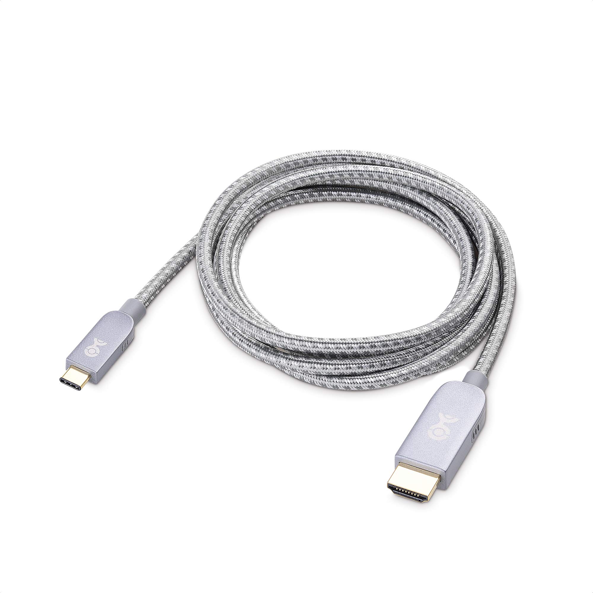 Premium 6ft USB-C to HDTV Cable 4K 60Hz - Space Gray | Fast Charging & Video Transmission | Perfect for Home Theater, Gaming & Office Setup