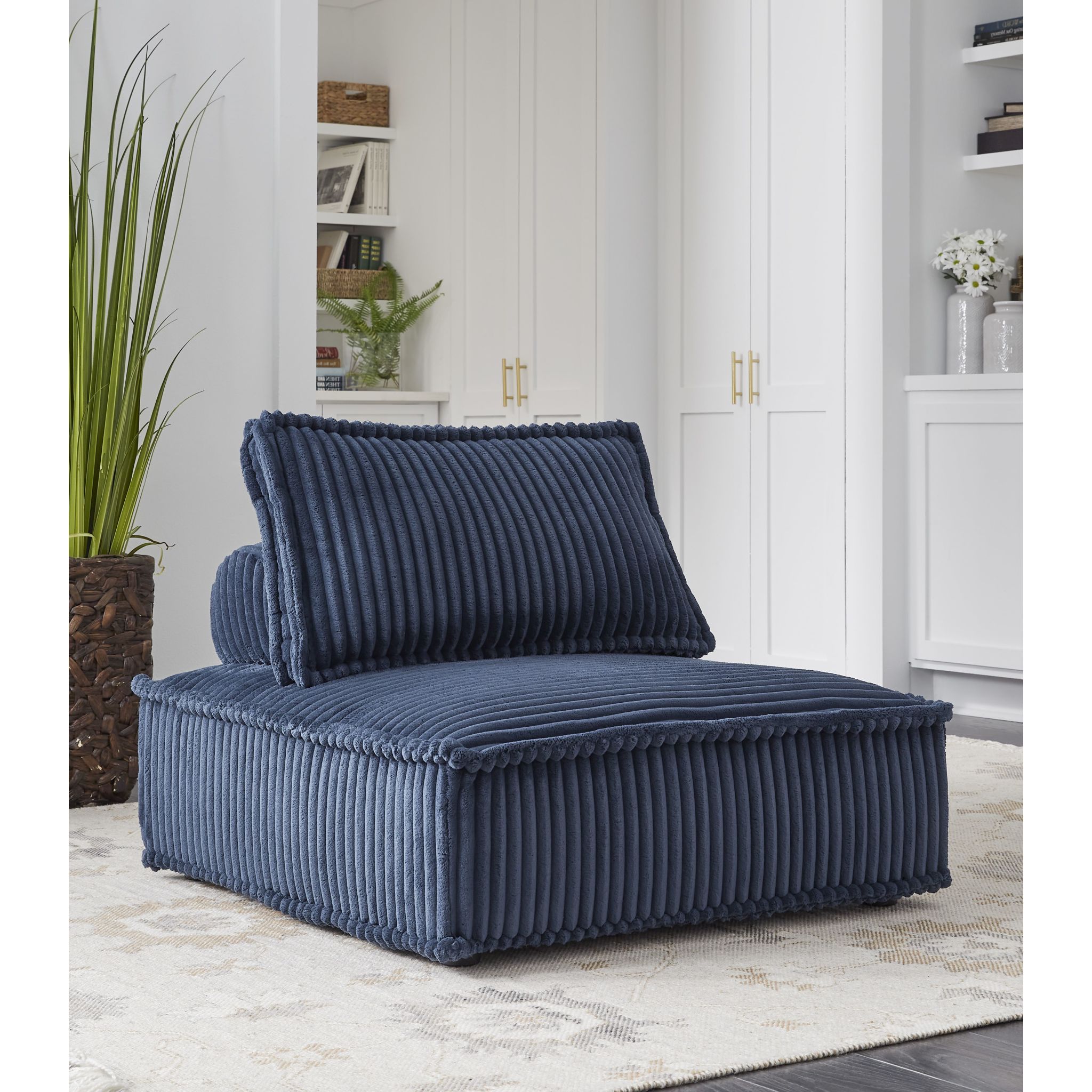 Stylish Bales Modular Accent Chair - Modern Living Room Furniture for Home Office & Lounge - Perfect for Small Spaces & Apartment Decor