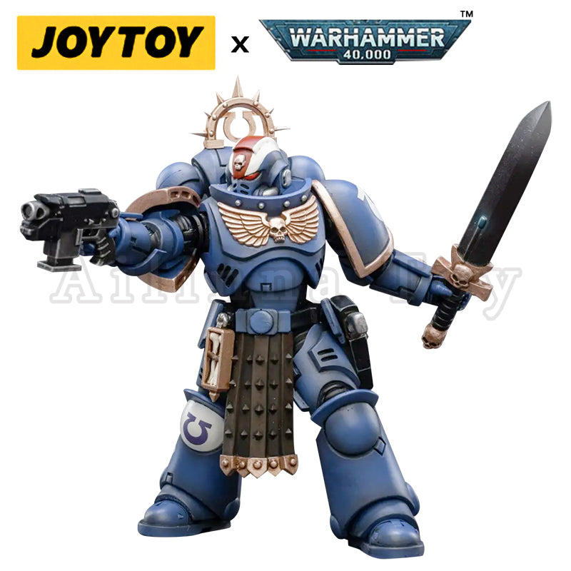 1/18 JOYTOY Warhammer 40K Ultramarines Primaris Lieutenant Amulius Action Figure - Collectible Miniature for Tabletop Gaming & Display