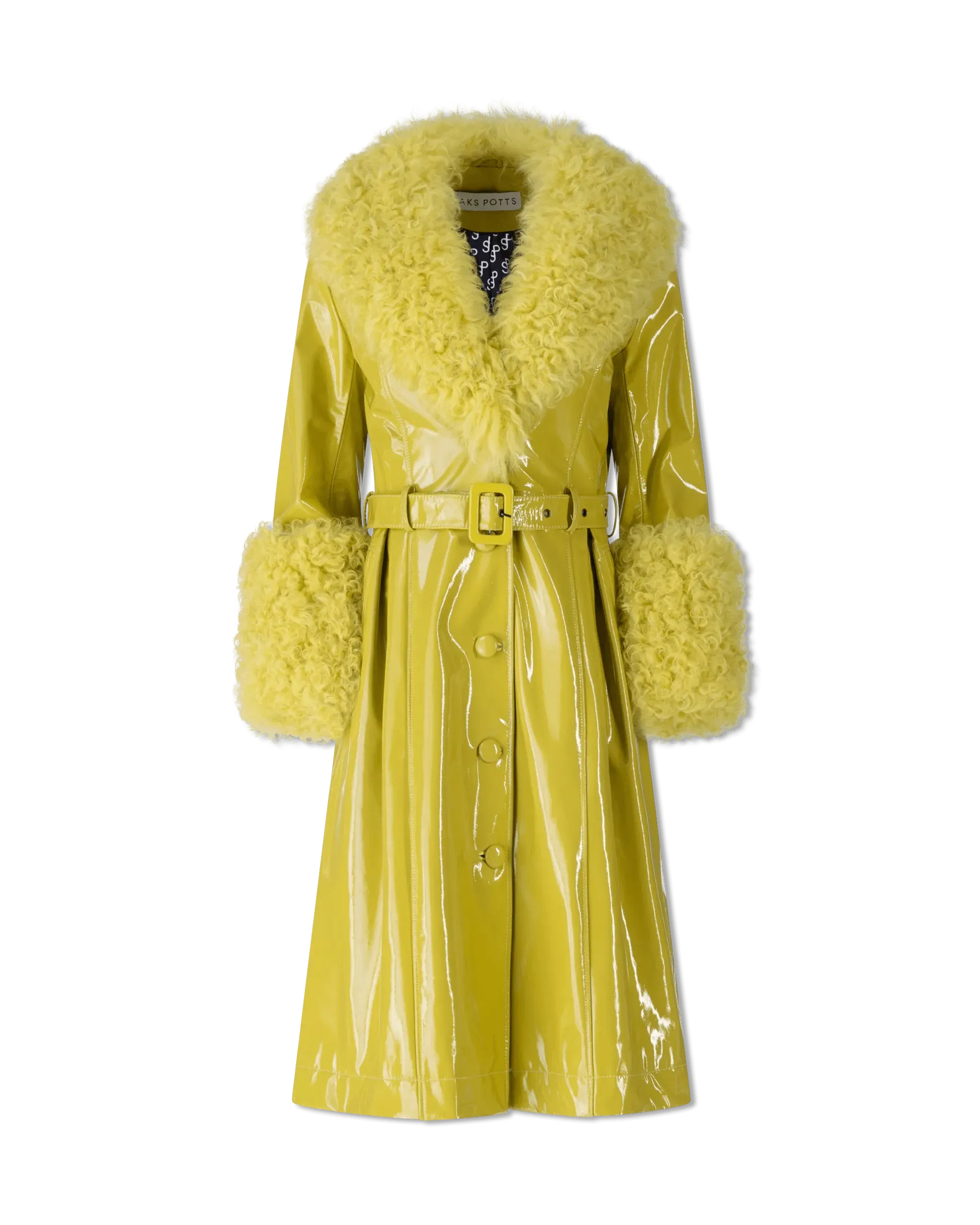 Stylish Faux Shearling Trim Leather Coat for Women - Winter Fashion Outerwear for Casual & Dressy Occasions
