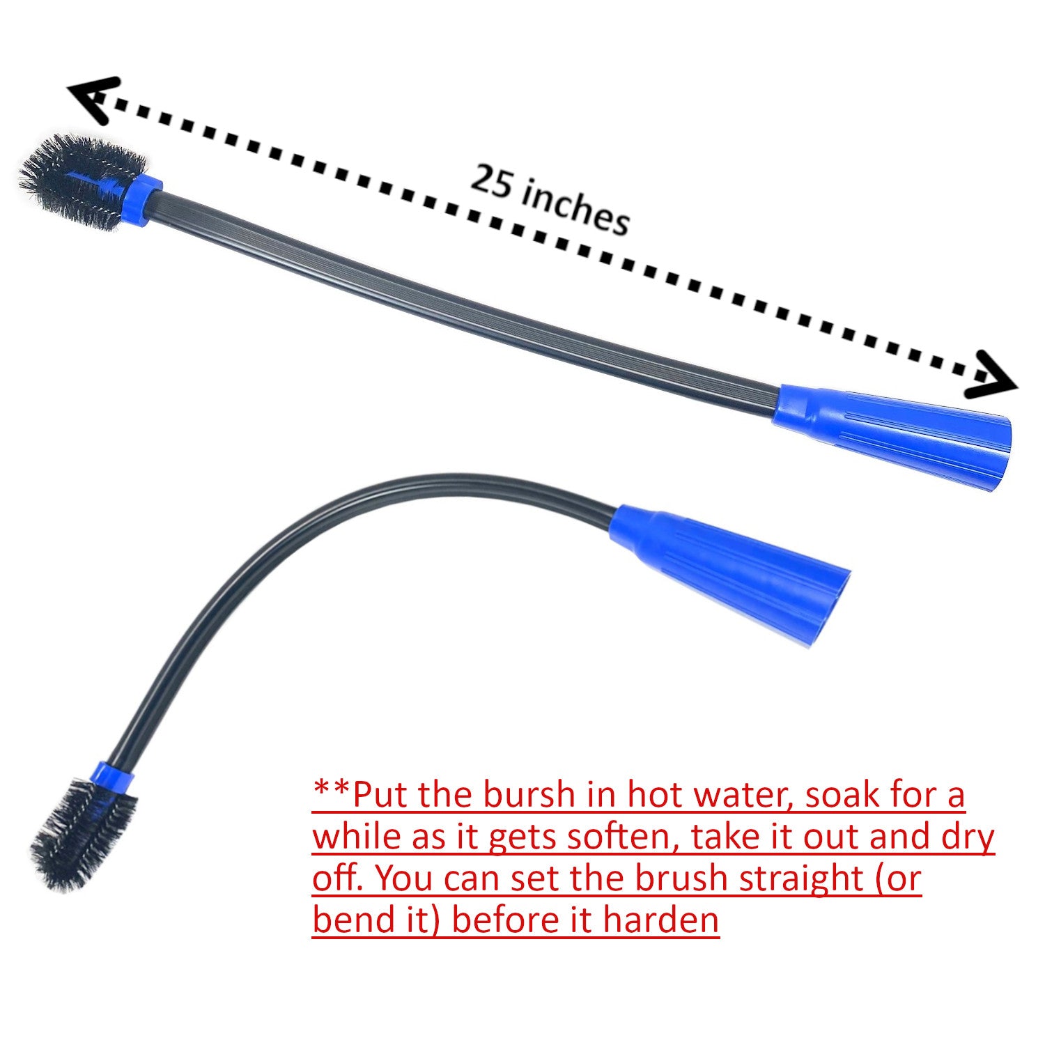MaximalPower Universal Crevice Brush Vacuum Attachment - 38mm Hose for Deep Cleaning - Perfect for Hard-to-Reach Corners, Car Interiors & Home Appliances