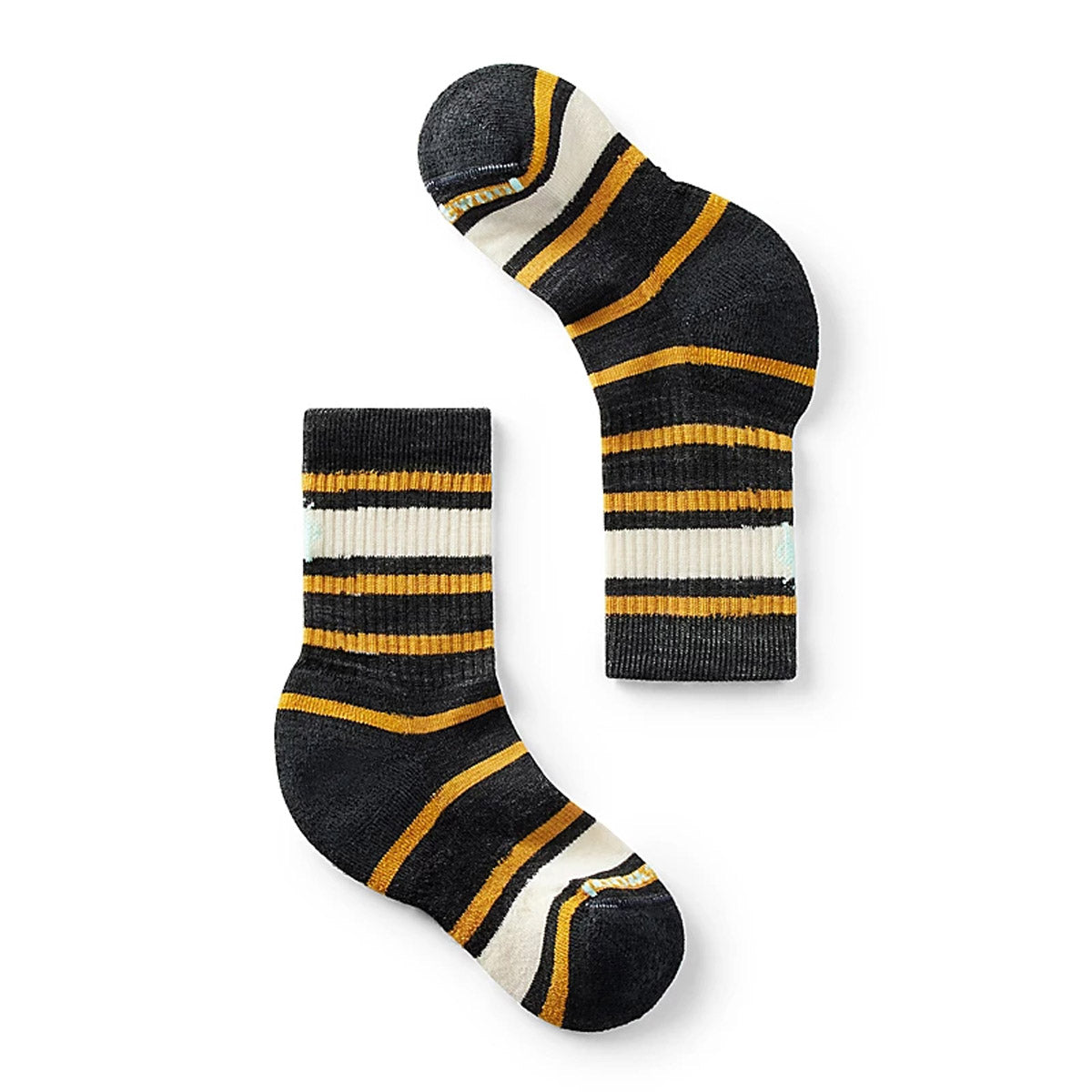 Kids' Hiking Socks with Light Cushion & Striped Design - Comfortable Crew Socks for Outdoor Adventures, Sports & Daily Wear