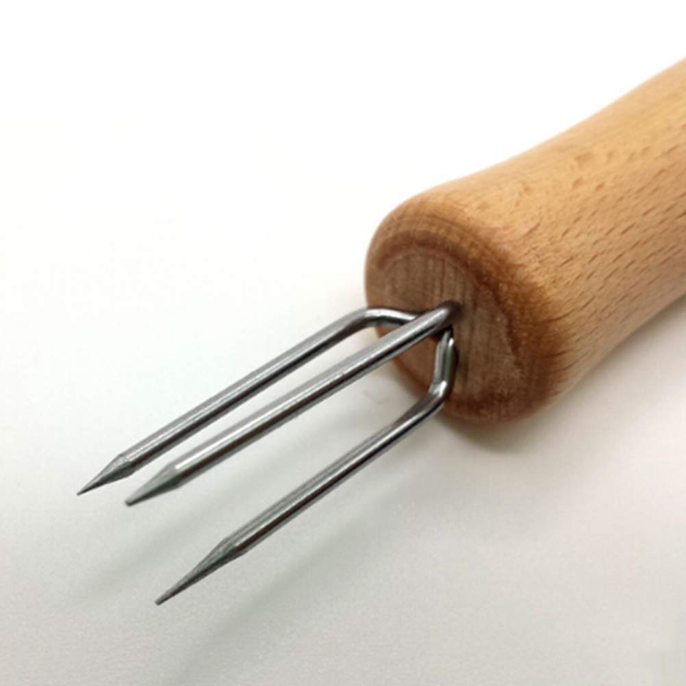 DOITOOL 6-Piece Stainless Steel Corn Holders - Corn Grips & Food Forks for Eating Corn on the Cob, Fruits, and Vegetables - Perfect for BBQs, Picnics, and Family Dinners