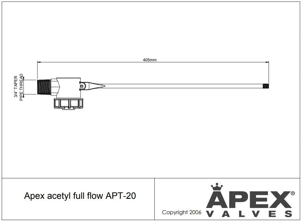 Apex AP20 Series Full Flow Plastic Trough Valve - High Efficiency 310LPM for Medium to Large Demand Troughs | Durable & Cost-Effective Solution for Livestock Watering Systems