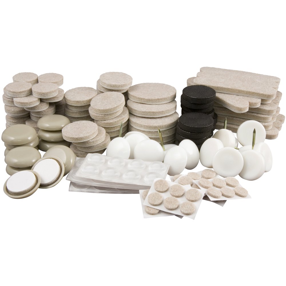 SoftTouch Assorted Multi-Surface Protection Kit - 180pc Furniture Pads & Sliders for Hardwood Floors, Tile & Carpet | Prevent Scratches & Damage | Ideal for Moving, Rearranging & Protecting Furniture