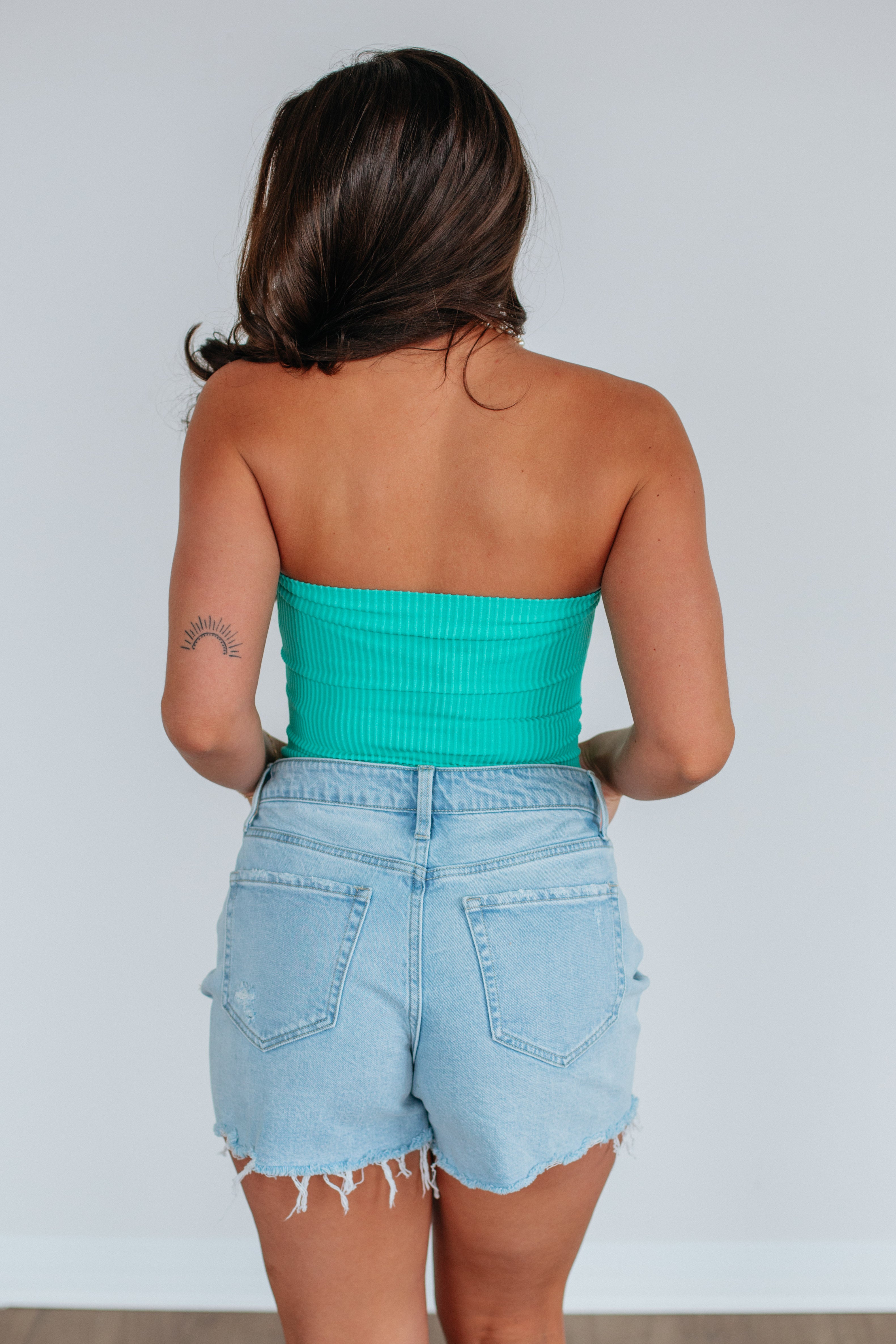 Casella Ribbed Top for Women - Soft Stretch Seafoam Green Casual Shirt - Perfect for Everyday Wear & Layering