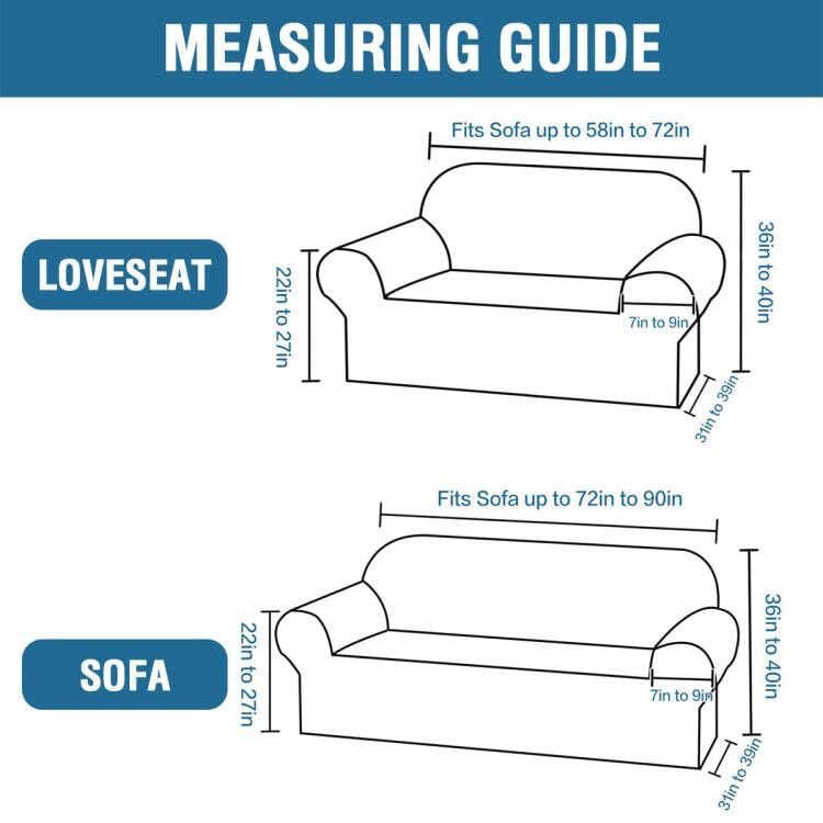 H.VERSAILTEX Stretch Velvet Couch Cover 2-Piece Set - Sofa Slipcover & Loveseat Cover, Soft Thick Velour Fabric, Taupe Color | Perfect for Living Room Furniture Protection & Style Upgrade