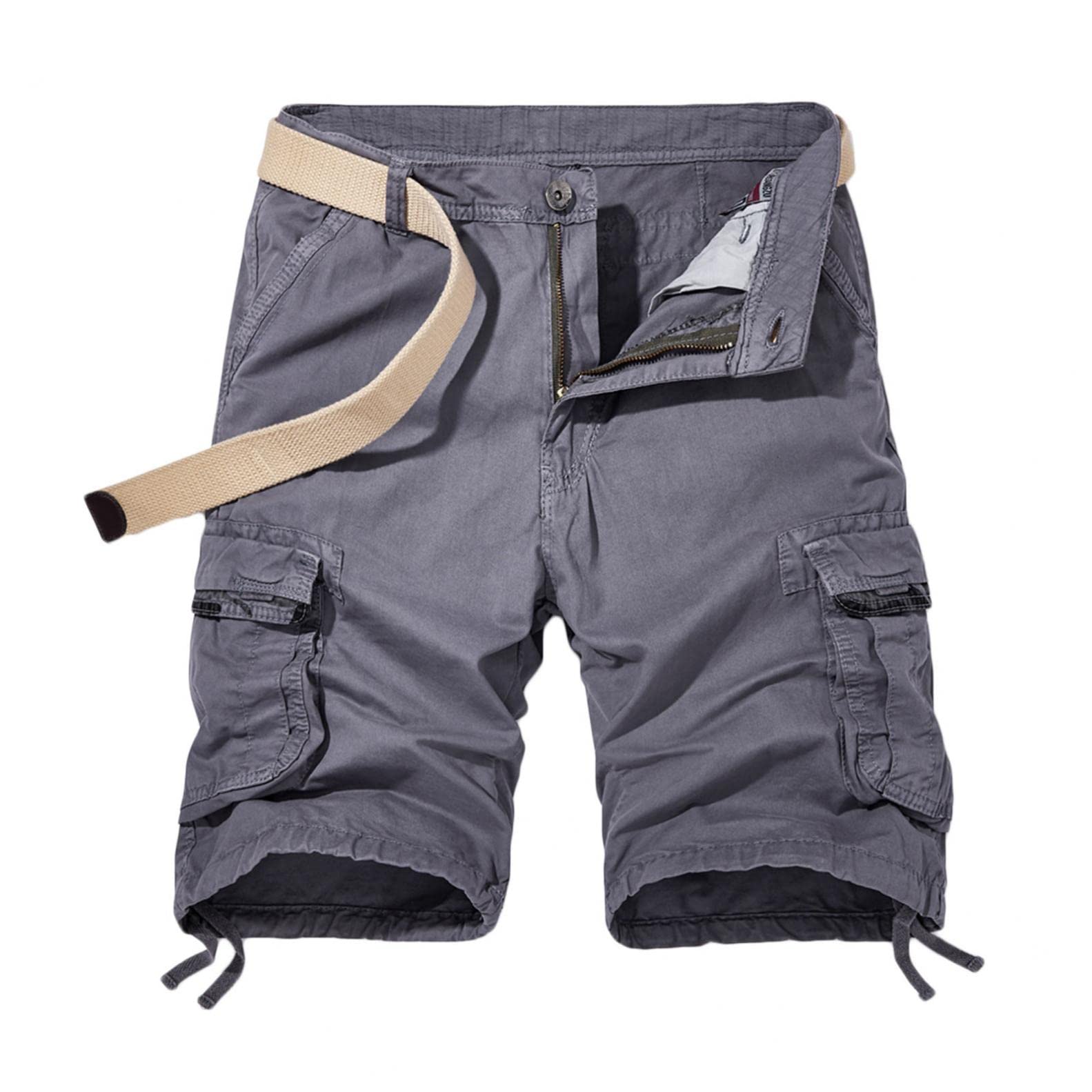 Men's Cargo Shorts - Relaxed Fit Camo Outdoor Shorts with Multi-Pockets for Workout & Casual Wear (No Belt Included) | Perfect for Hiking, Gym, Travel & Summer Activities