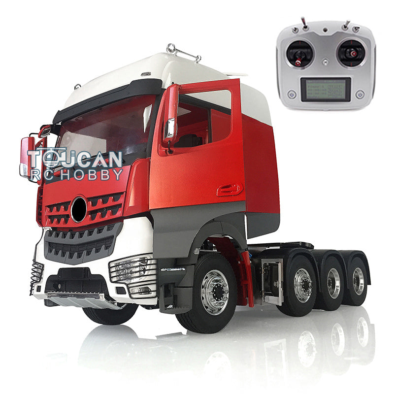 1/14 Scale LESU 8x8 RC Truck - 3-Speed Metal Chassis Highline Tractor Model with LED Lights & Sound System - DIY Remote Control Vehicle (ESC Options Available) - Perfect for Off-Road Adventures, RC Hobbyists & Collectors