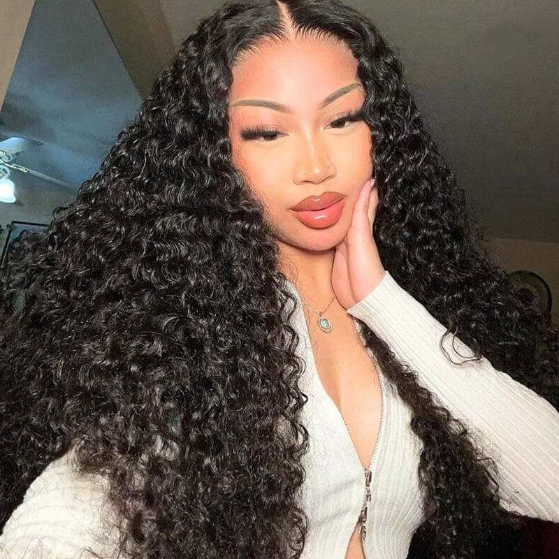 Eullair PartingMax Glueless Wig - 9x6 Lace Front Human Hair Wig with Deep Wave, Bleached Knots & Pre-Plucked Hairline - Ready to Wear for Daily Use, Parties & Special Occasions