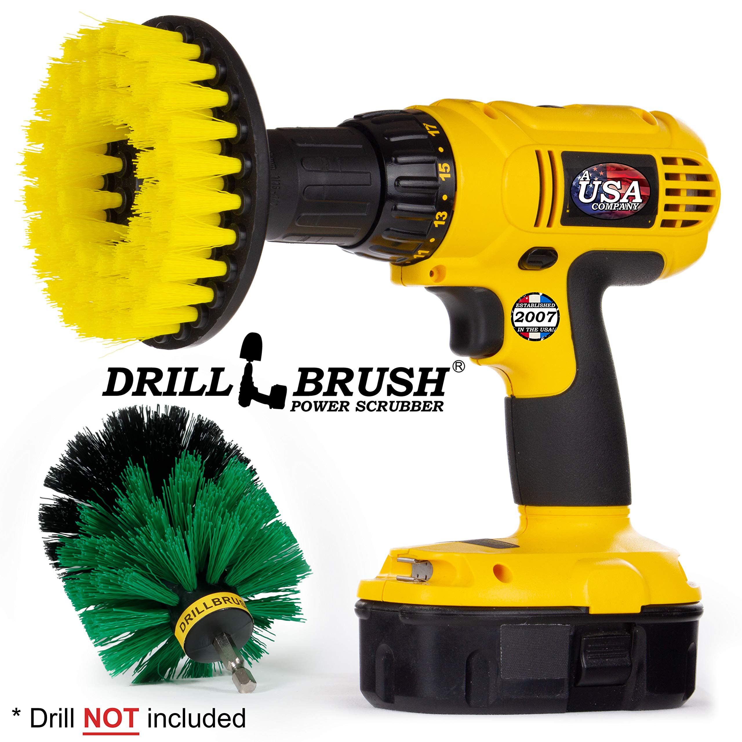 **Power Scrubber Drill Brush Set - Heavy Duty Grout & Tile Cleaning Attachments for Showers, Bathrooms & Household Surfaces - Ideal for Deep Cleaning, Stain Removal & Scrubbing Tough Grime**