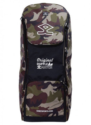 Shrey Match Duffle Wheelie Cricket Kit Bag - Large Cricket Equipment Bag with Wheels for Easy Transport - Perfect for Cricket Matches, Training, and Travel