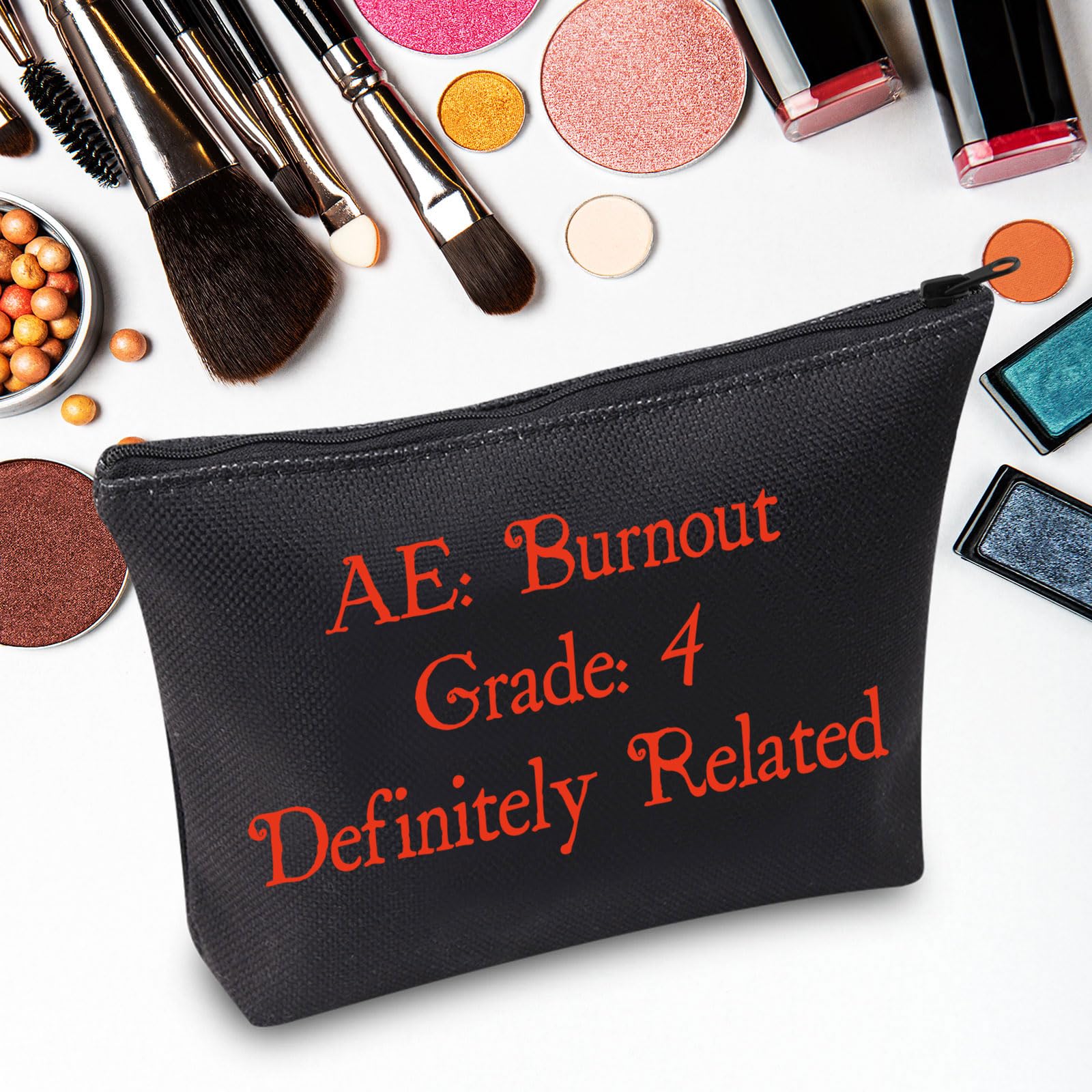 JNIAP Clinical Research Coordinator Makeup Bag - Perfect Gift for Clinical Instructors, Nurses & Researchers - Durable Canvas Tote for Medical Professionals (Great for Conferences & Daily Use)