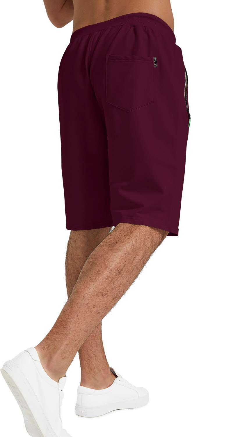 YTD Men's Classic Fit Drawstring Shorts - Elastic Waist Comfortable Casual Summer Shorts with Pockets | Perfect for Beach, Gym, and Outdoor Activities